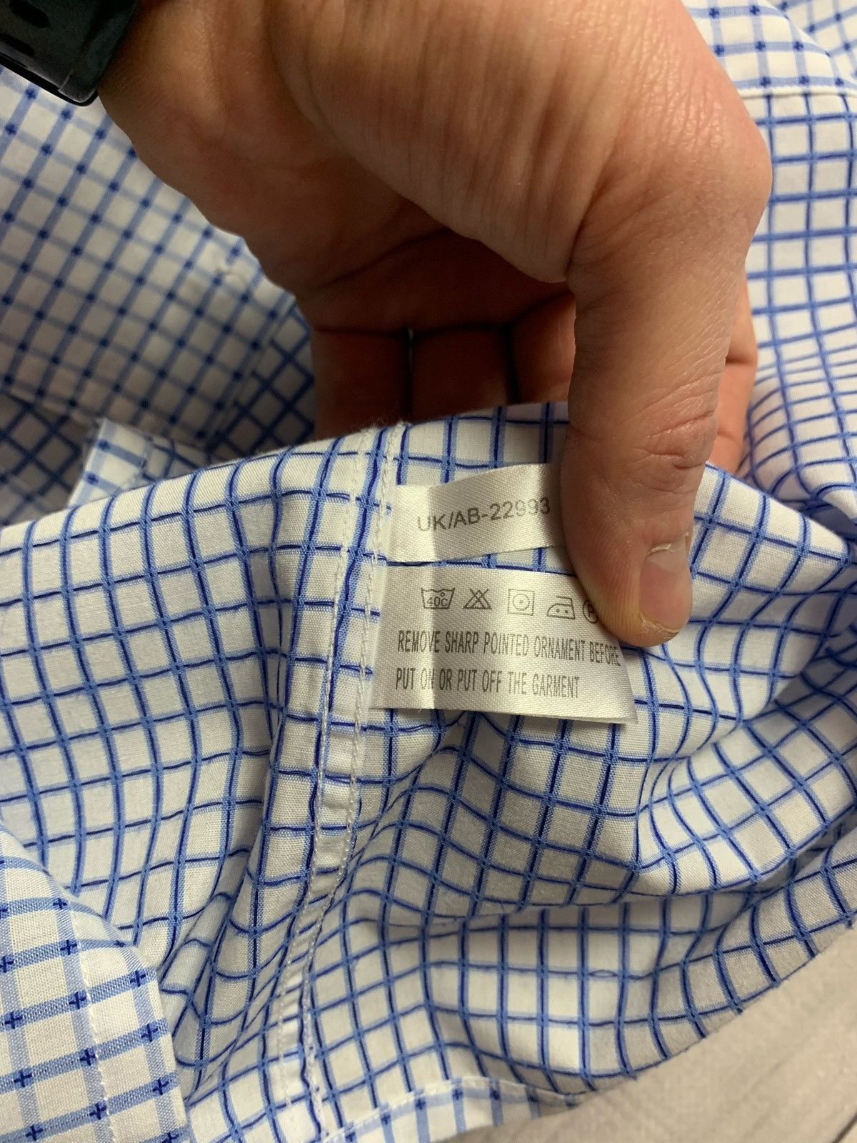 Yves Saint Laurent Yves saint Lauren paid shirt Ysl Size L Size US XL / EU 56 / 4 - 6 Thumbnail