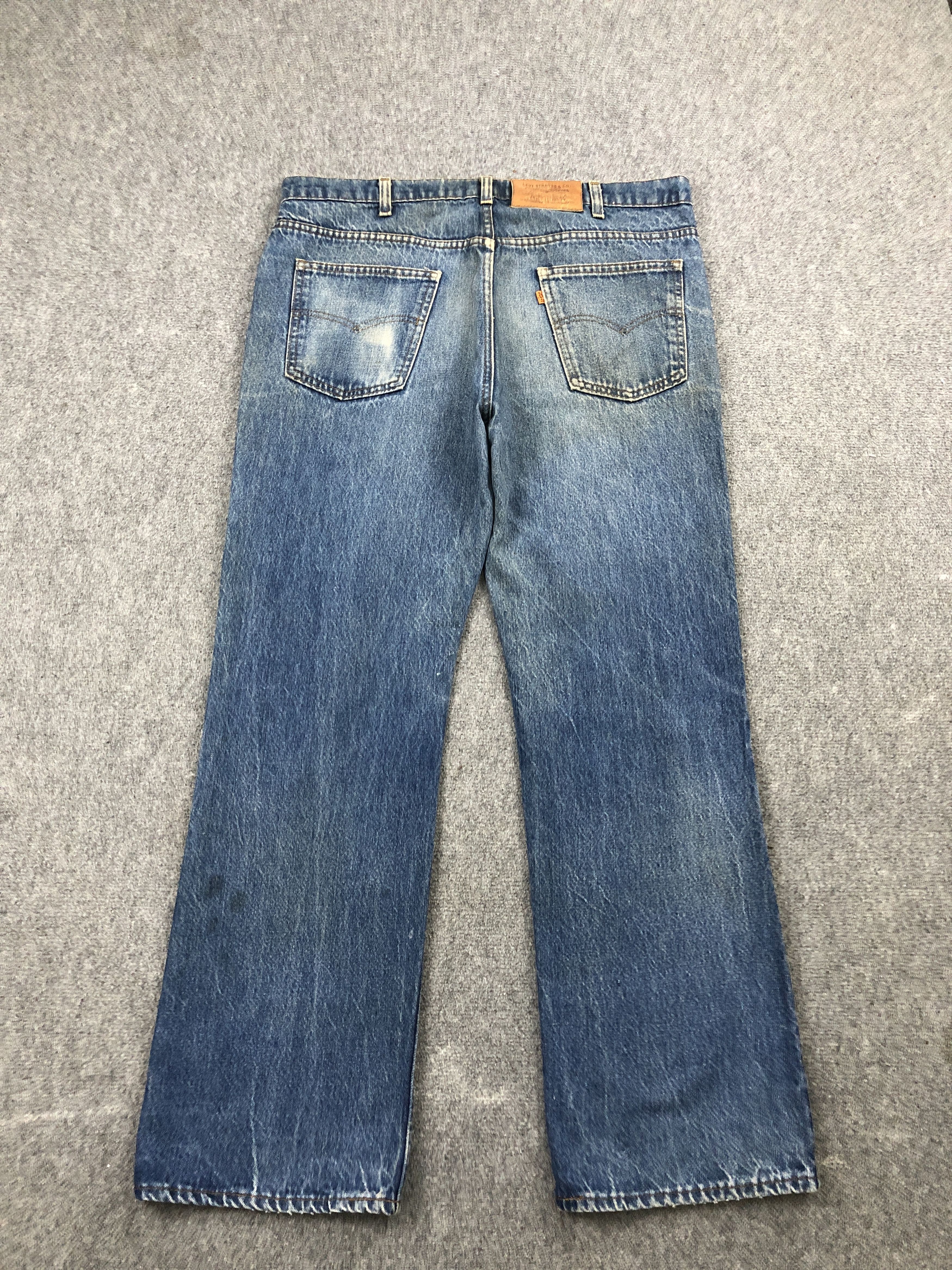 Levi's Vintage 80s Levis 517 Flared Bootcut Orange Tab Jeans DP2428 Size US 37 - 3 Thumbnail