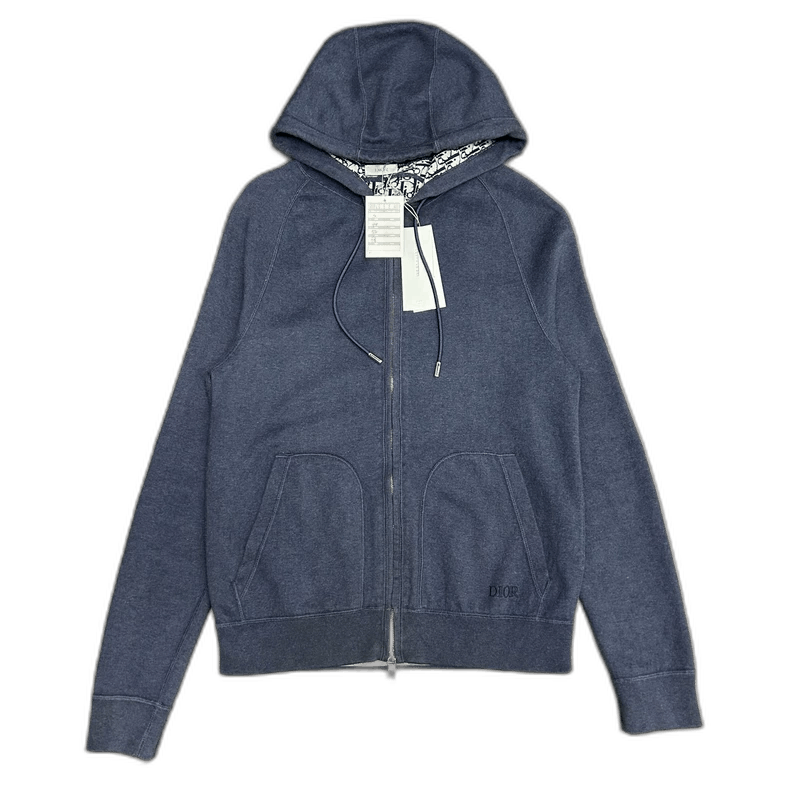 Dior Dior Blue Logo Cashmere Hoodie Jacket-2506 Size US S / EU 44-46 / 1 - 1 Thumbnail