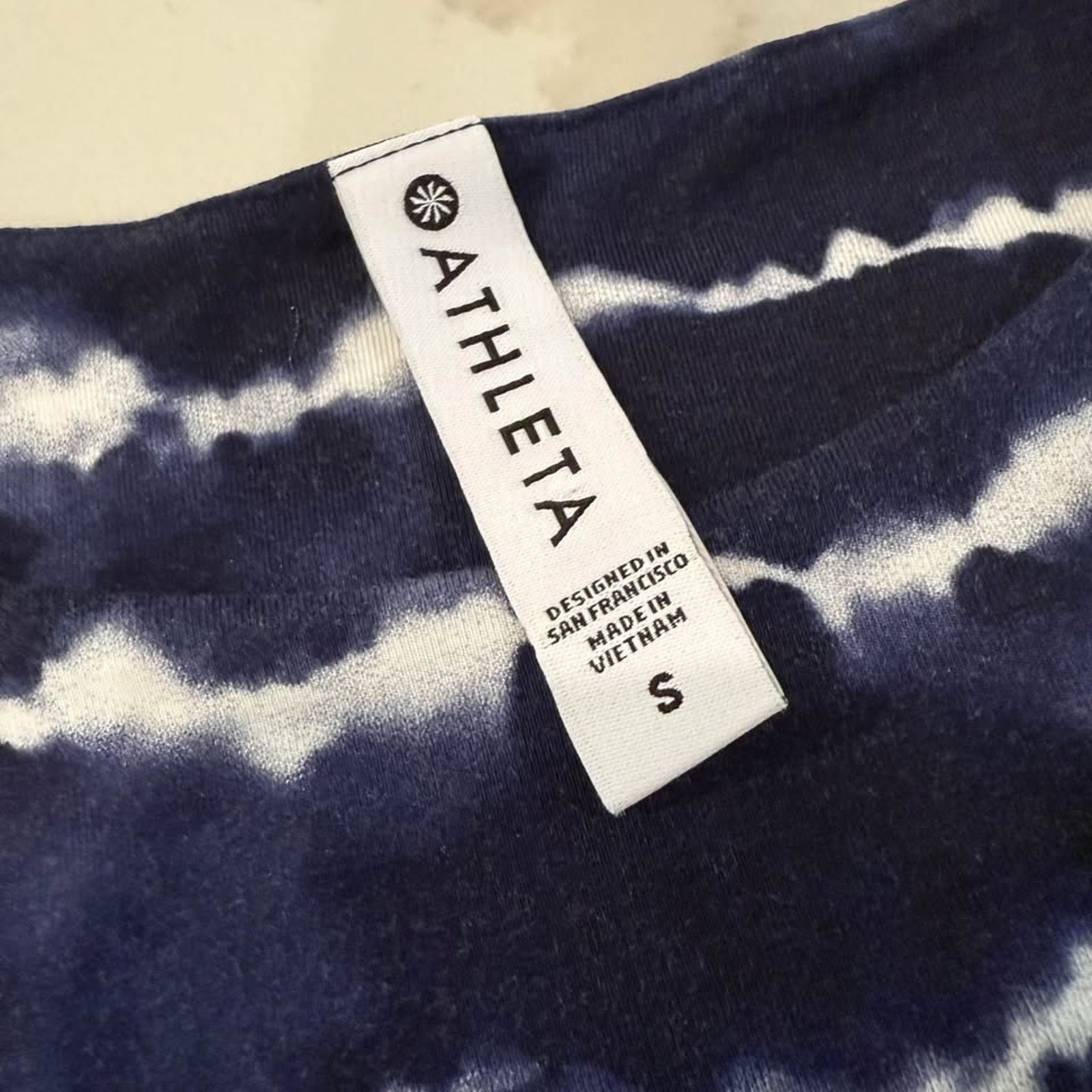 Athleta Athleta Santorini Thera Printed Dress Women's Small Navy Size S / US 4 / IT 40 - 5 Thumbnail
