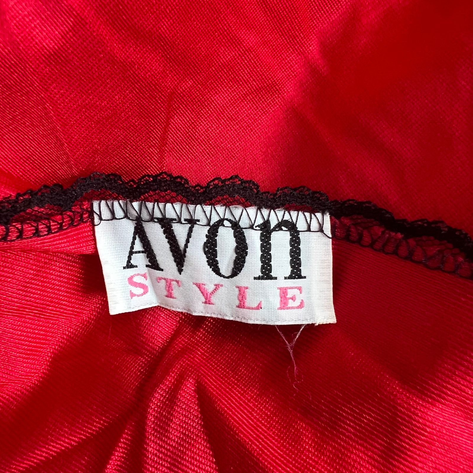 Other Avon Style Vintage Red Lace Robe, M/L Size ONE SIZE - 4 Thumbnail