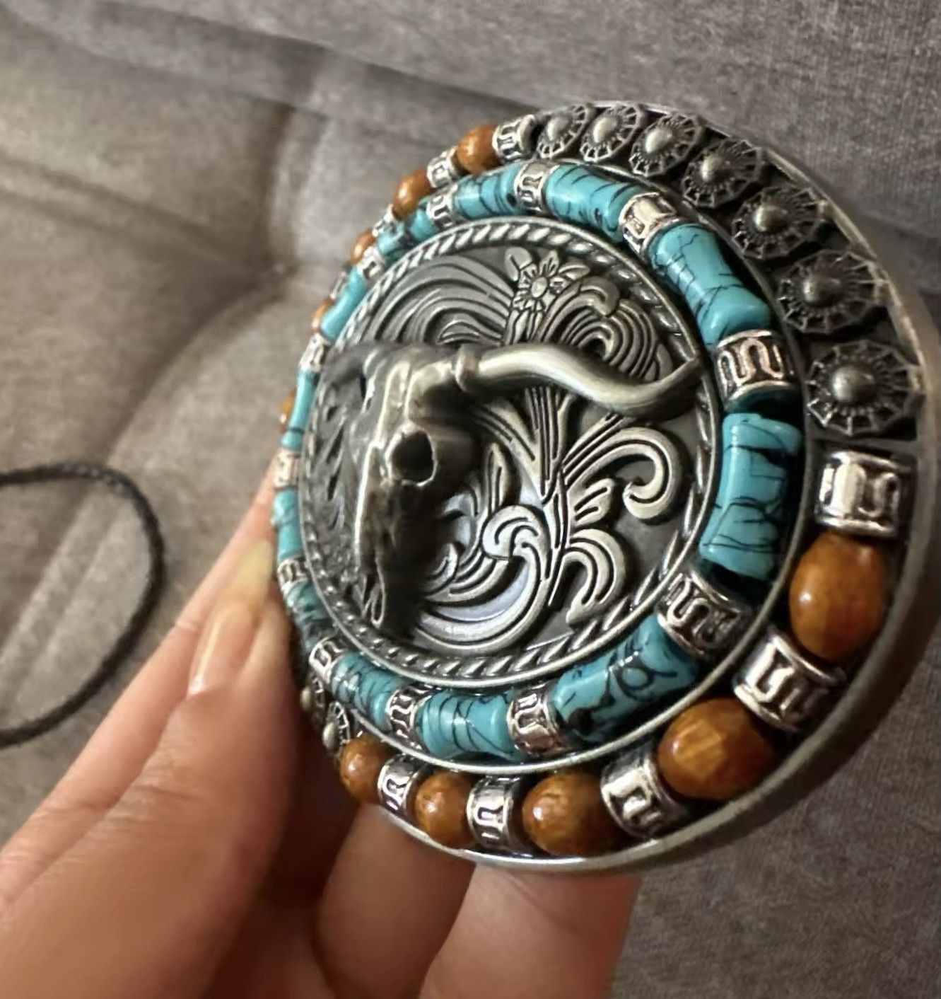 Cowboy Equipment Vintage-Cowboy Rodeo Bull Head belt buckle Size ONE SIZE - 7 Thumbnail