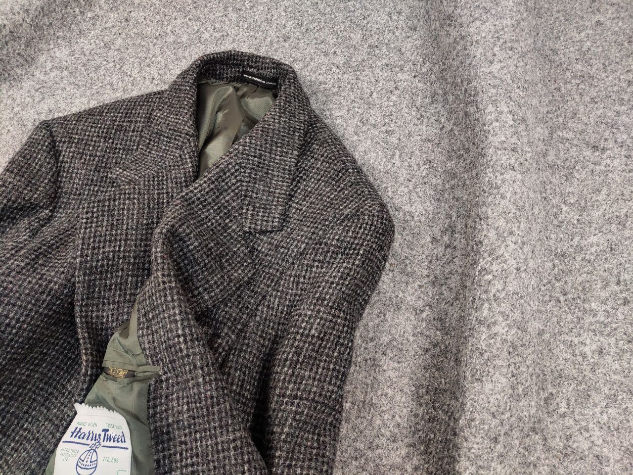 Designer × Harris Tweed × Vintage Vintage 90's Harris Tweed Court short Wool Blazer Jacket Size US S / EU 44-46 / 1 - 4 Thumbnail