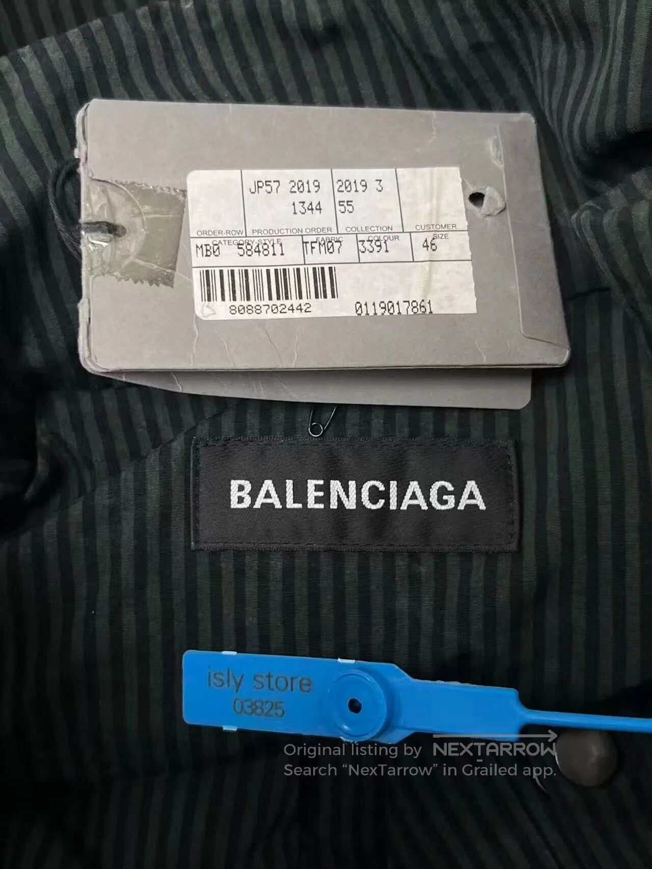 Balenciaga balenciaga deep green striped cotton jacket. Size US L / EU 52-54 / 3 - 4 Thumbnail