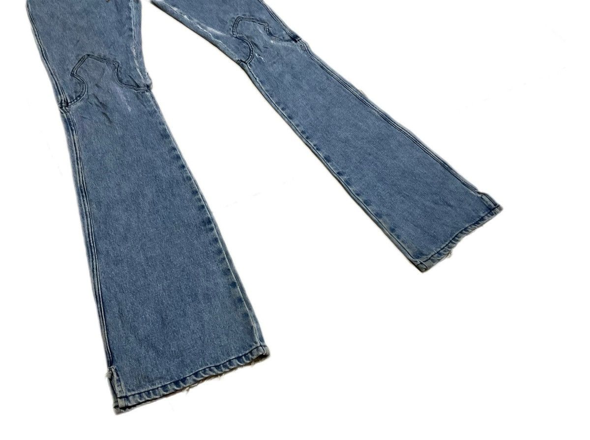Hysteric Glamour × If Six Was Nine × Japanese Brand 🔥Sick Y2K Japanese Fleur Laces Up Flared Denim Size US 32 / EU 48 - 3 Thumbnail