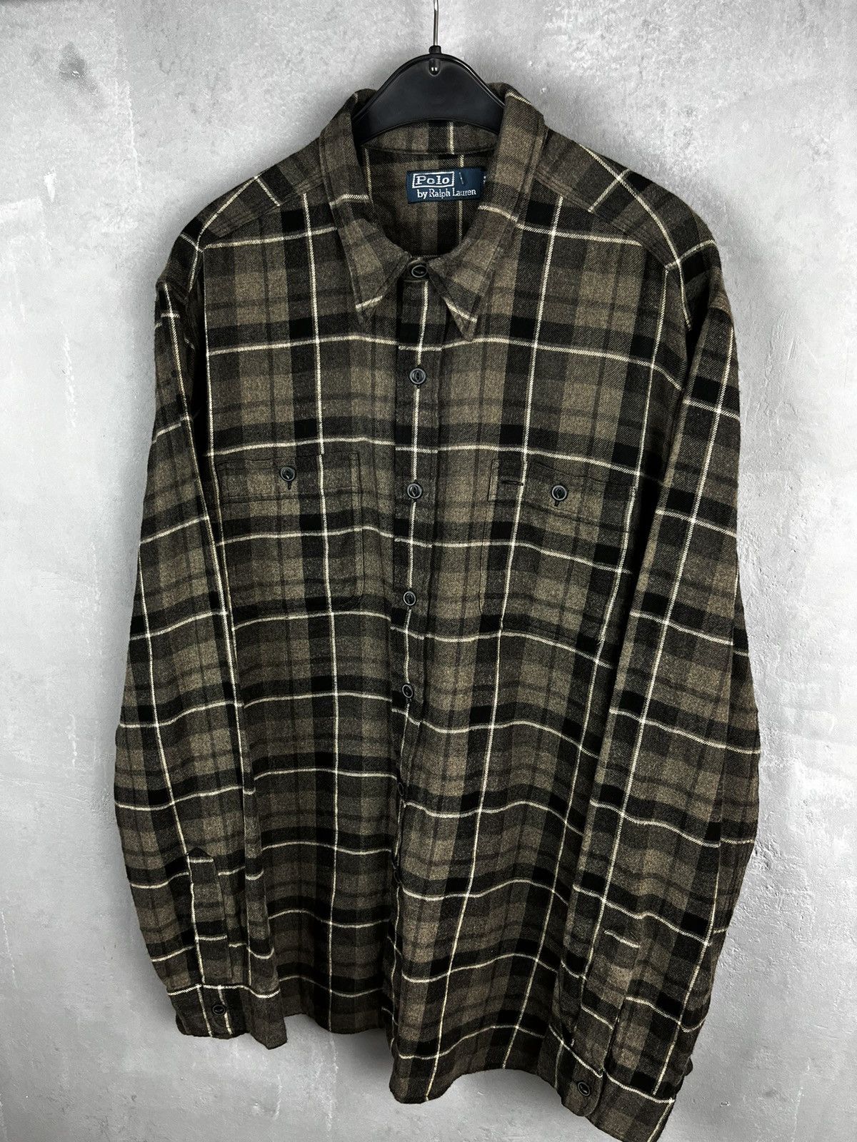 Polo Ralph Lauren × Ralph Lauren × Vintage Polo Ralph Lauren flannel shirt vintage Size US XL / EU 56 / 4 - 5 Thumbnail