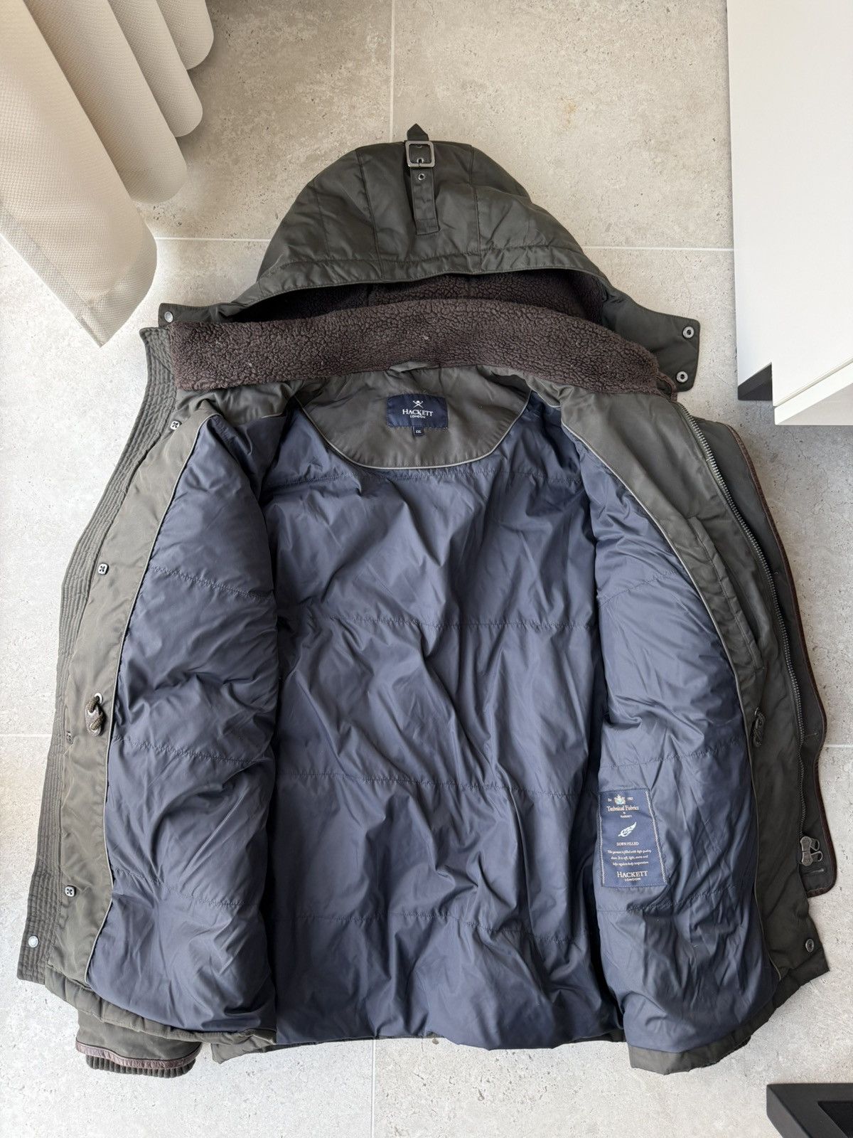 Hackett HACKETT LONDON PARKA PUFFER JACKET OLIVE Size US XXL / EU 58 / 5 - 6 Thumbnail