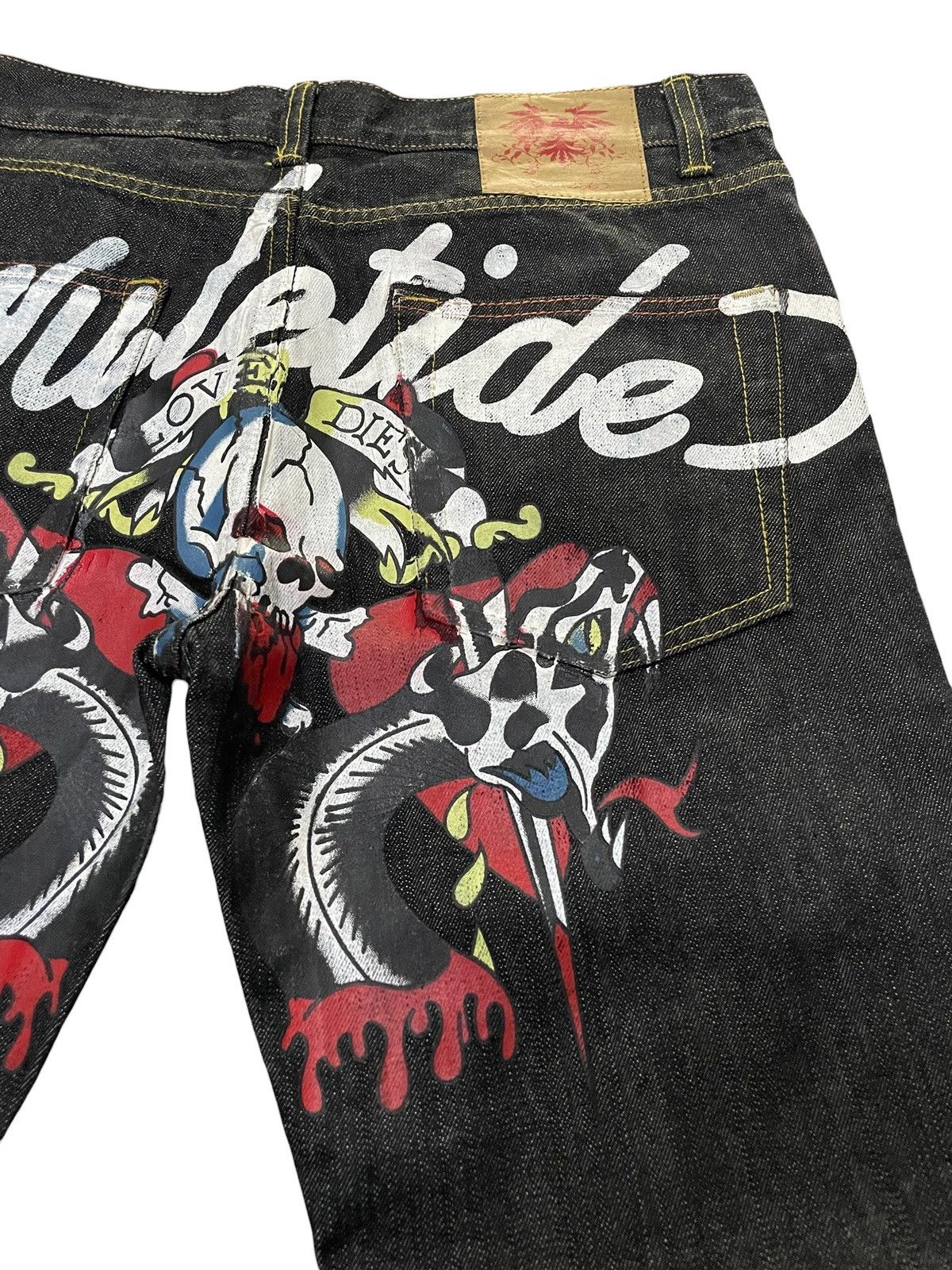 Hysteric Glamour × Japanese Brand × Maharishi Y2k Yuletide Japan Yakuza Tattoo Raw Jeans Size US 32 / EU 48 - 10 Thumbnail