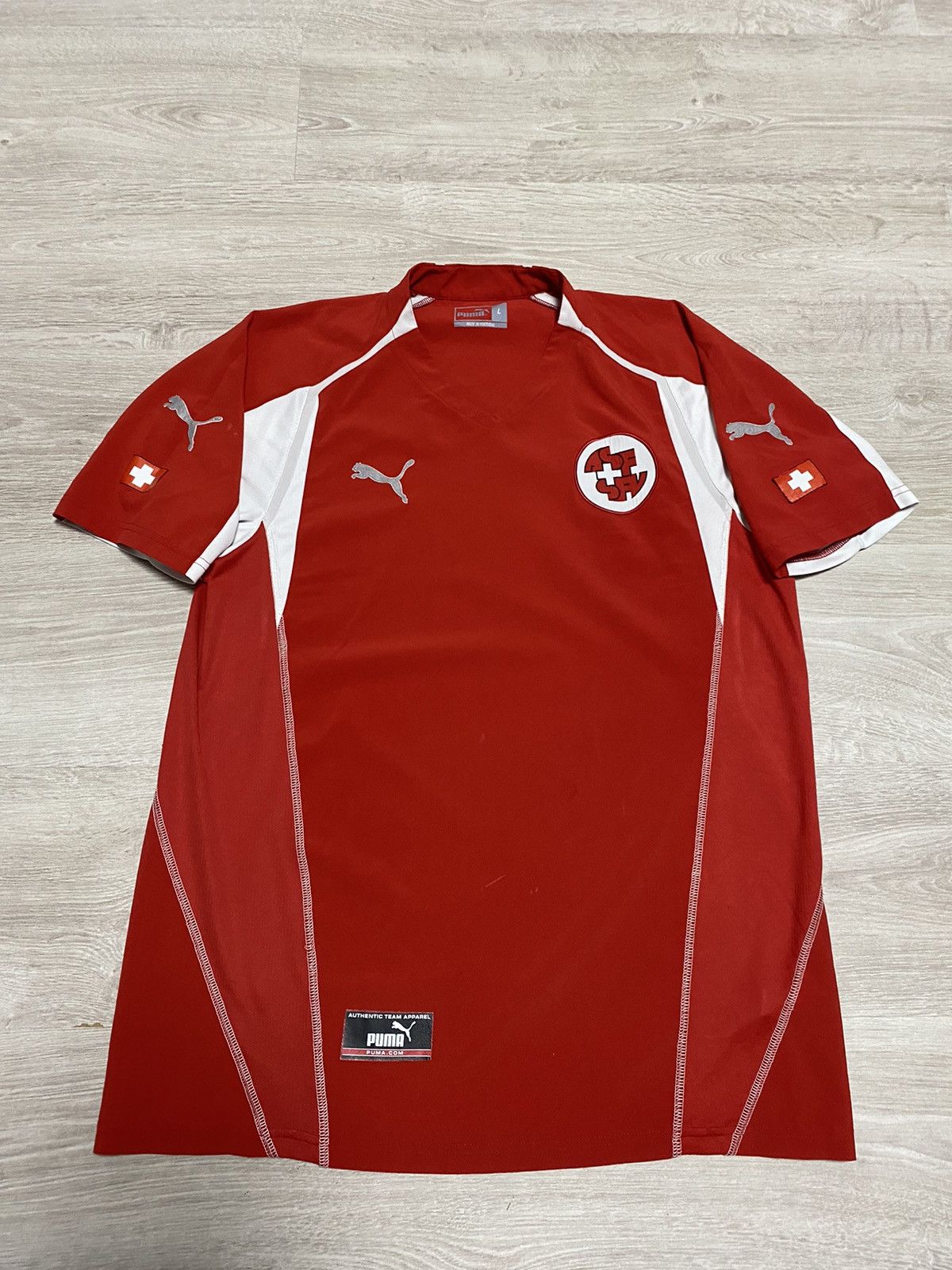 Puma Vintage 2003/2004 Switzerland Football Shirt Puma - Size L Size US L / EU 52-54 / 3 - 1 Thumbnail
