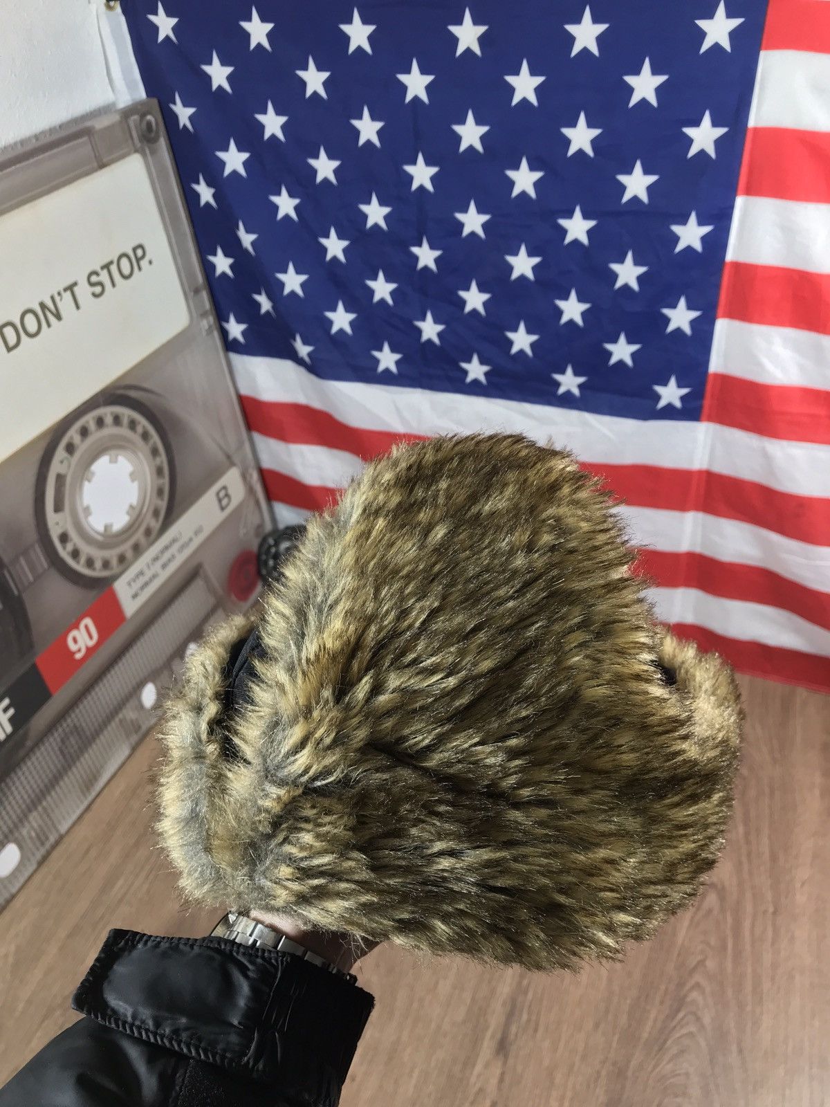 Hysteric Glamour × Japanese Brand Vintage Y2K Fuzzy Ushanka Hat Size ONE SIZE - 11 Thumbnail