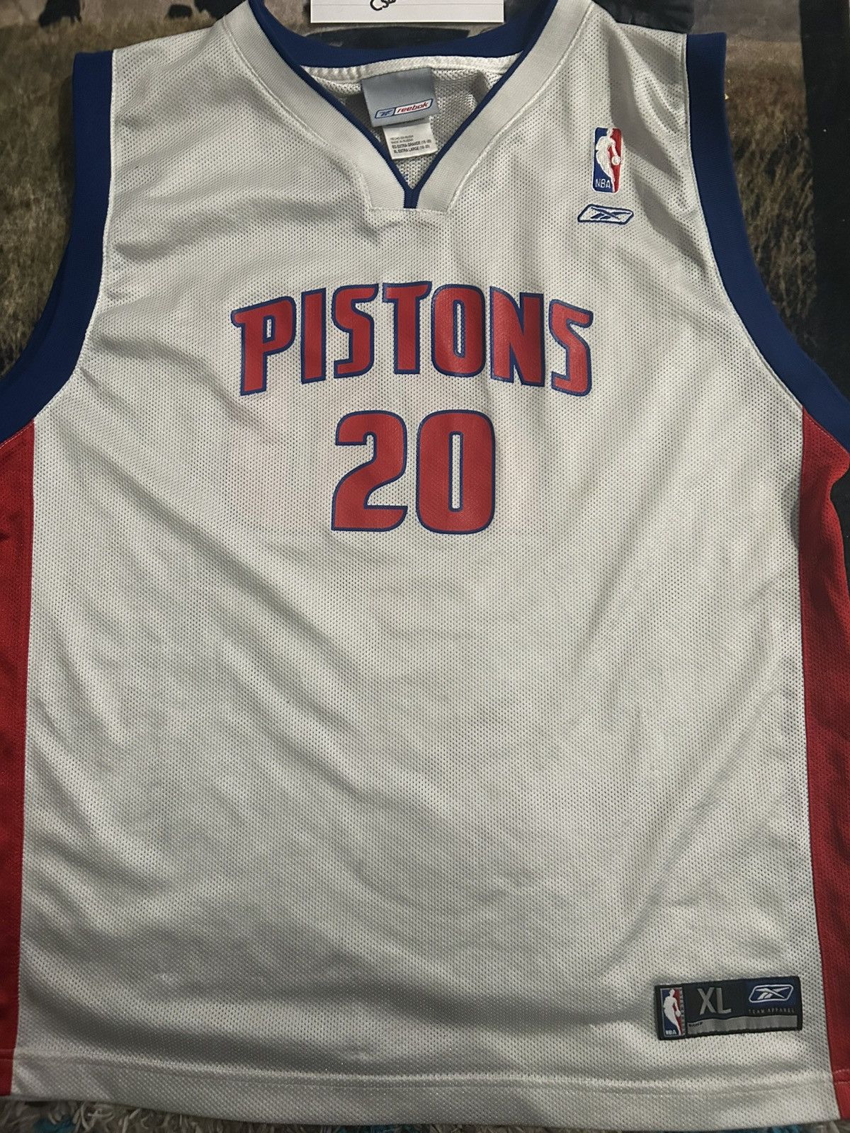 Reebok 2000s Pistons NBA Reebok Jersey Size US XL / EU 56 / 4 - 2 Thumbnail