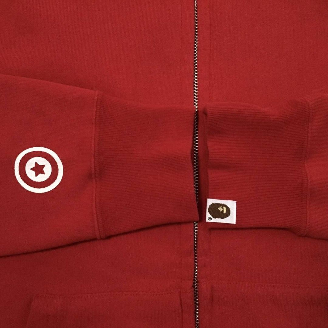 Bape BAPE Black camo × Red Shark full zip hoodie a bathing ape Size US L / EU 52-54 / 3 - 6 Thumbnail