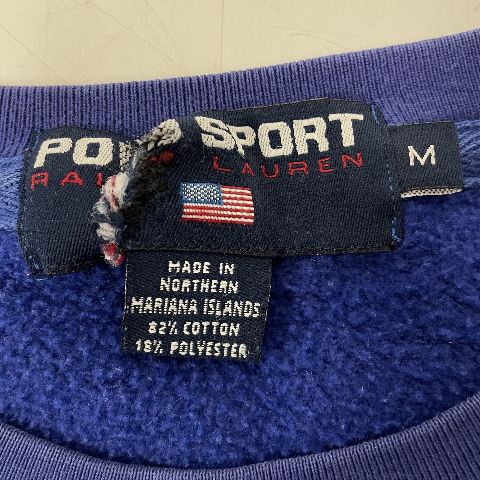 Polo Ralph Lauren Vtg Ralph Lauren Spell Out POLO Sport LOGO Sweatshirt Size US M / EU 48-50 / 2 - 5 Thumbnail