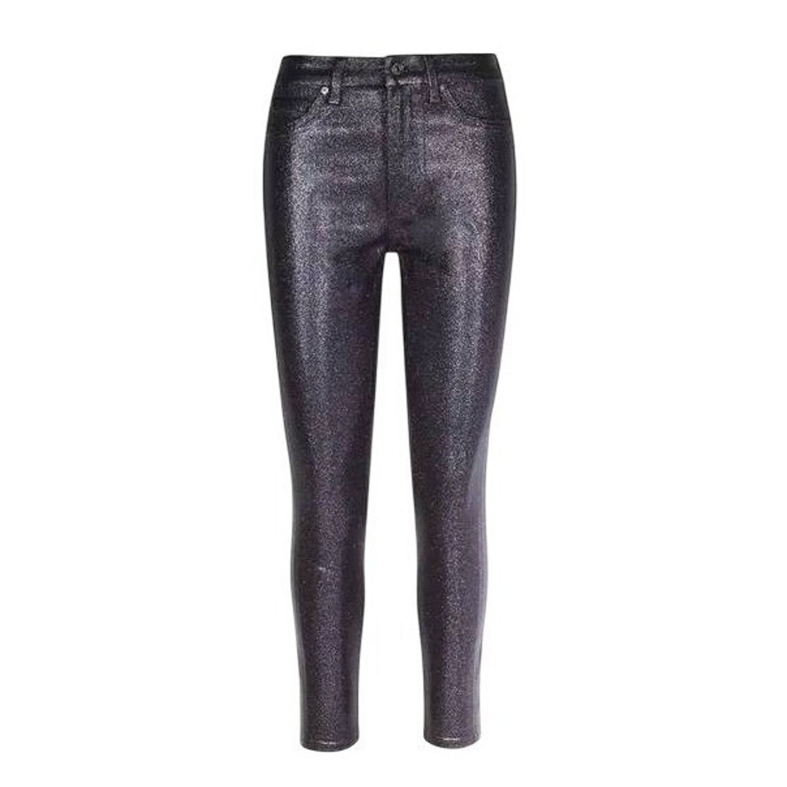7 For All Mankind 7 For All Mankind High Waist Skinny Jeans Size 29 Glitter Size 29" - 2 Thumbnail