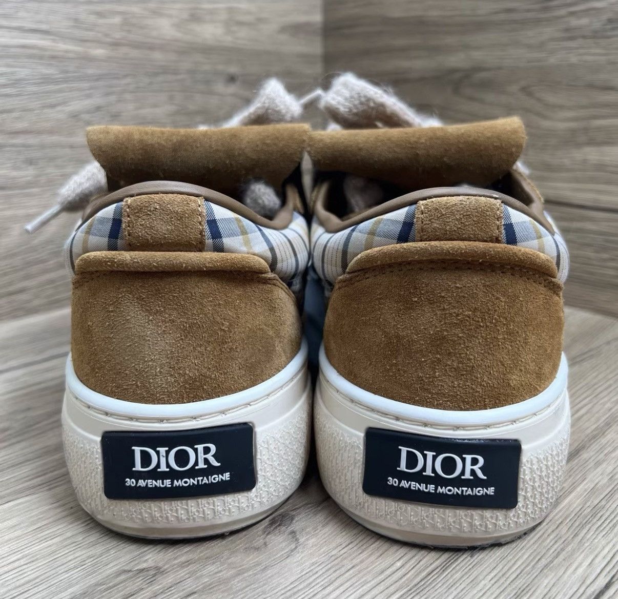 Dior Dior B33 Spin Brown Checkered Biscuit Sneakers J41 Size US 8.5 / EU 41-42 - 2 Thumbnail