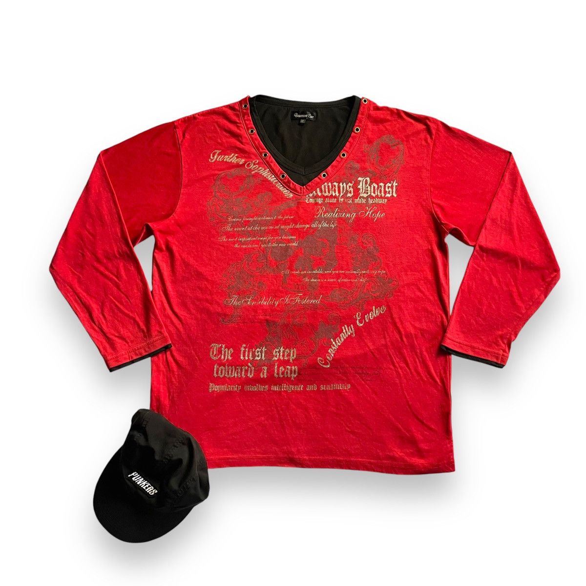 🇯🇵 BEAUMONT CARR POEM GLITTER FONT DOUBLE LAYER TSHIRT