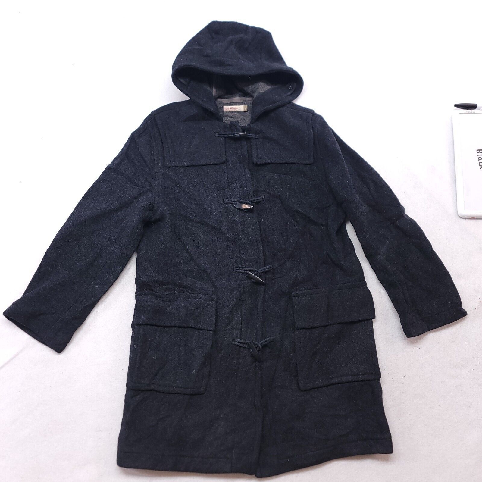 J.Crew JCrew Hook & Loop Long Sleeve Hoodie Womens Size M Black Size M / US 6-8 / IT 42-44 - 2 Thumbnail