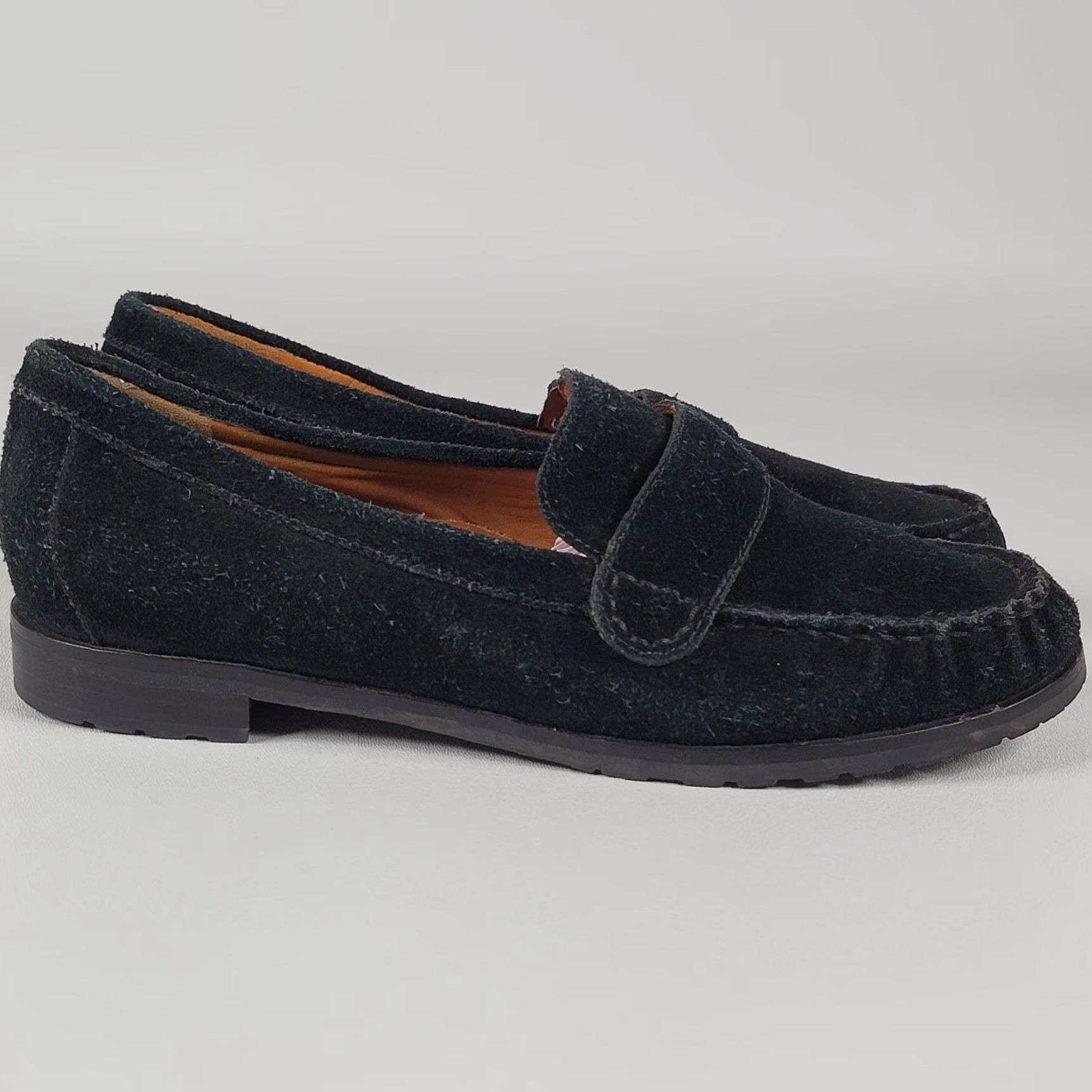 Cole Haan COLE HAAN Air Loafers Womens 6 B Leather Suede Black Slip On Flat Casual Size US 6 / IT 36 - 2 Thumbnail