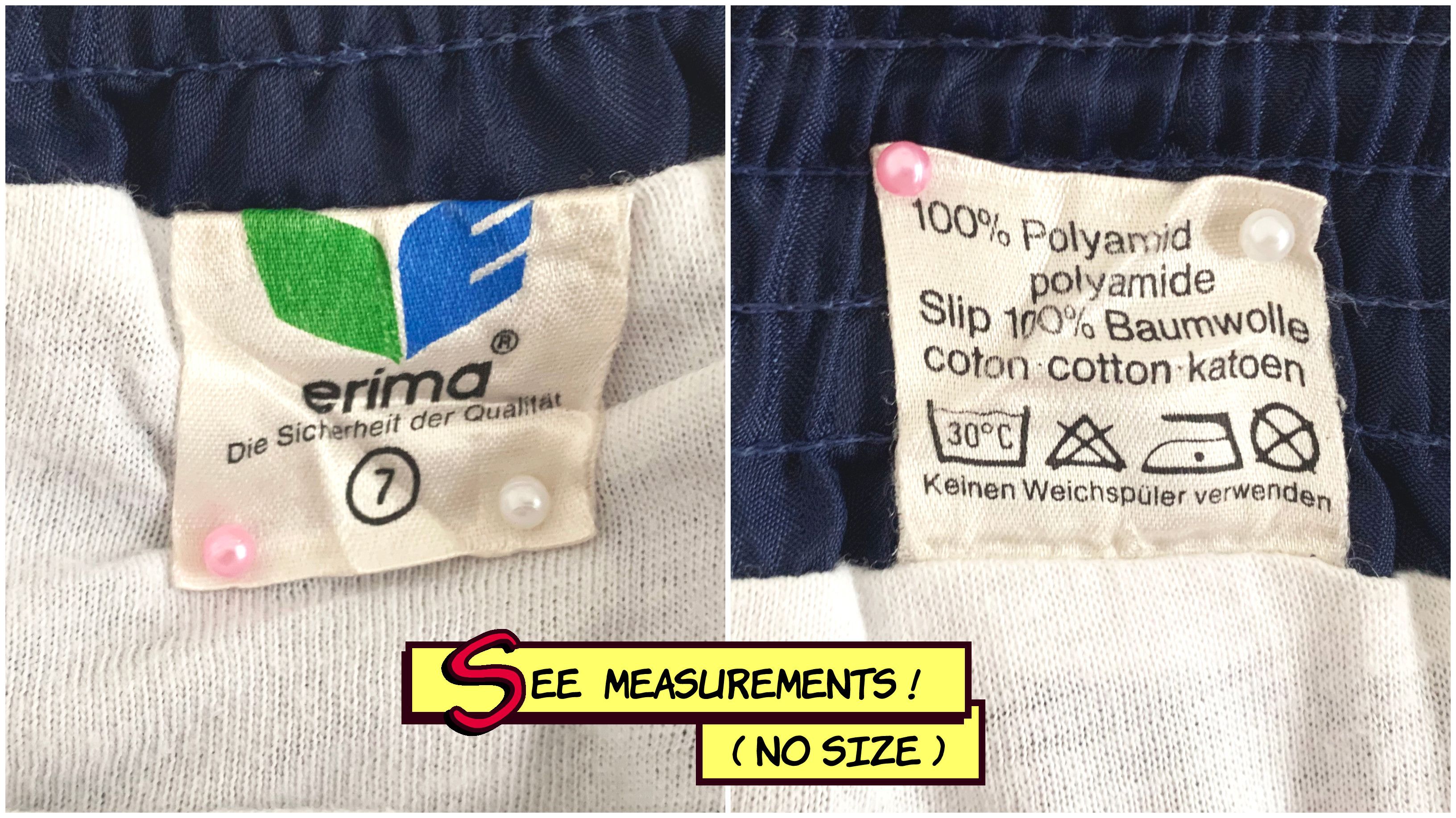 Erima Vintage 70s 80s ERIMA shorts Football Soccer Kit Jersey Size US 34 / EU 50 - 5 Thumbnail