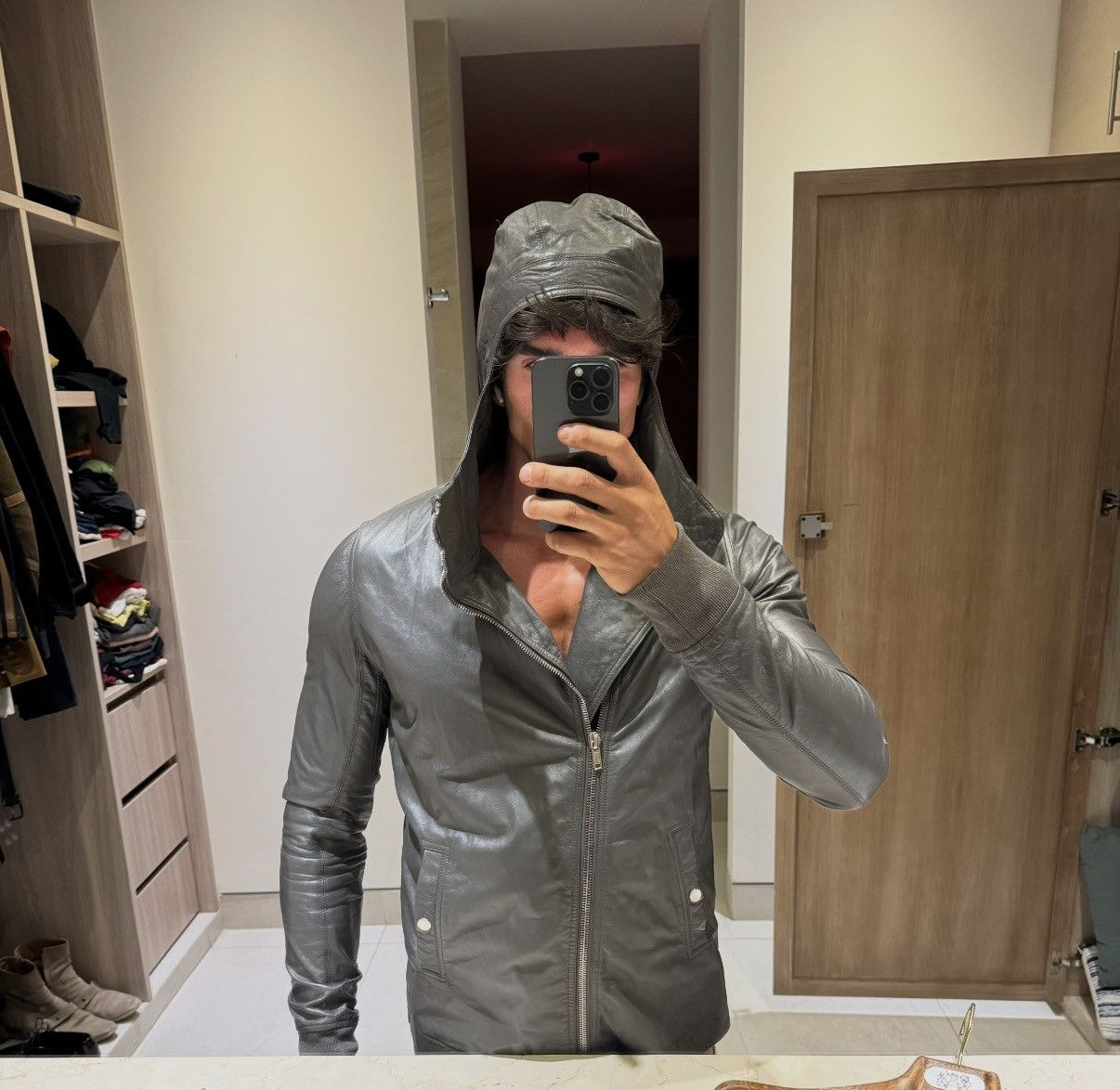 Rick Owens Rick Owen’s SS15 leather jacket 54 Size US L / EU 52-54 / 3 - 6 Thumbnail