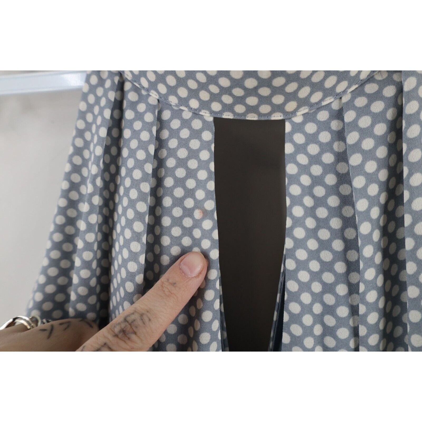 Express New Express Polka Dot Halter Neck Fit and Flare Dress Size XL / US 12-14 / IT 48-50 - 5 Thumbnail
