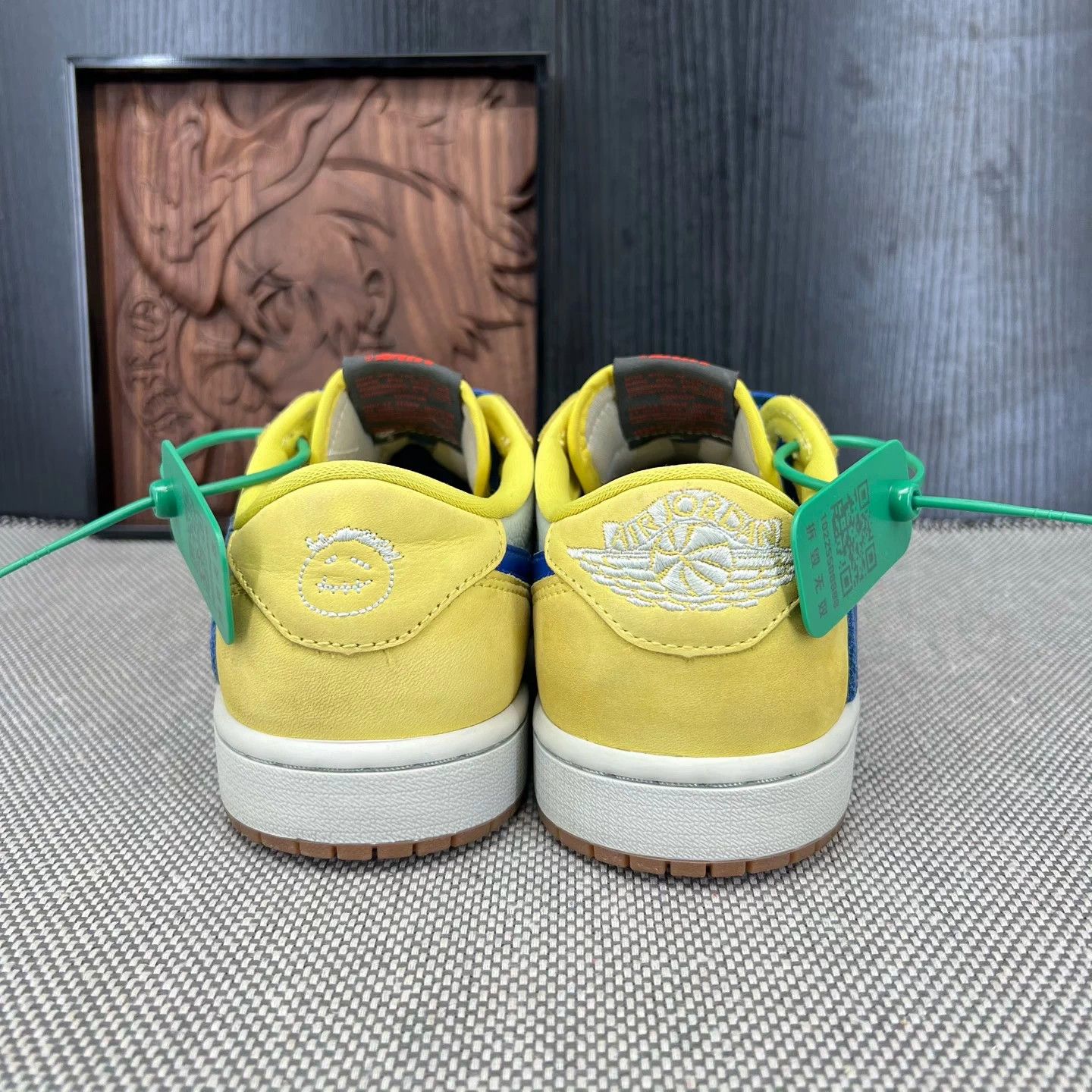 Nike AJ1 Low TS6.0 Yellow Hook 40.5 Size US 7.5 / EU 40-41 - 6 Thumbnail