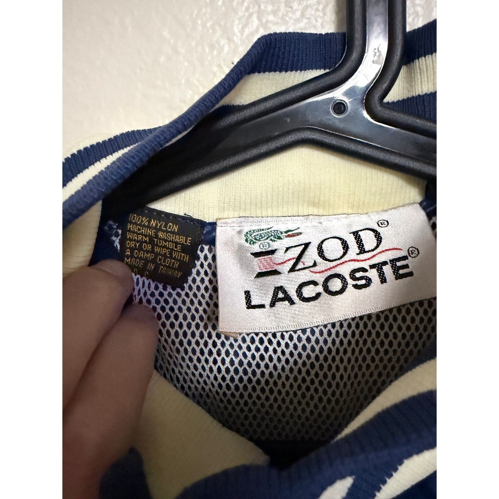 Lacoste Vintage 80s Izod Lacoste Front Pouch Windbreaker Mens M Size US M / EU 48-50 / 2 - 5 Thumbnail