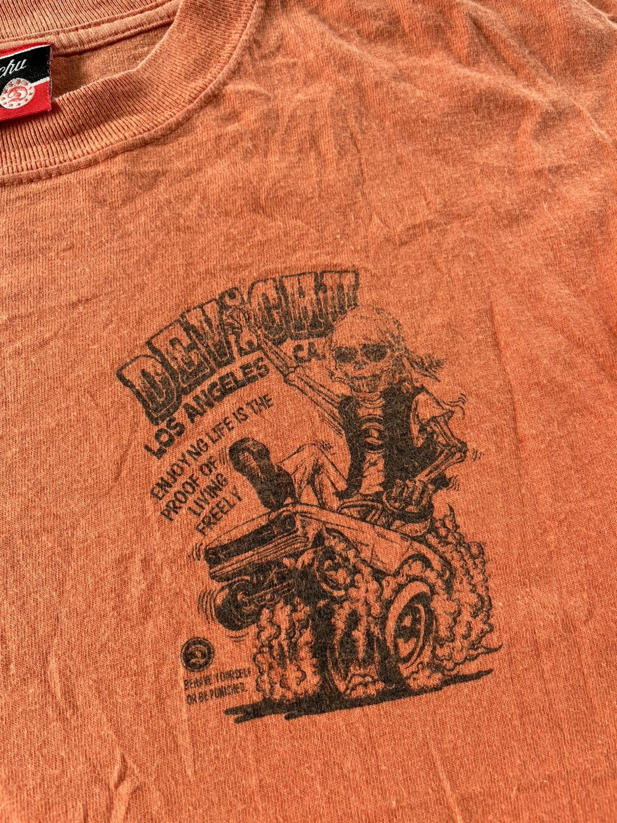 Vintage 🔥Devichu Street custom Skull Motor Backhit Tees Size US M / EU 48-50 / 2 - 5 Thumbnail