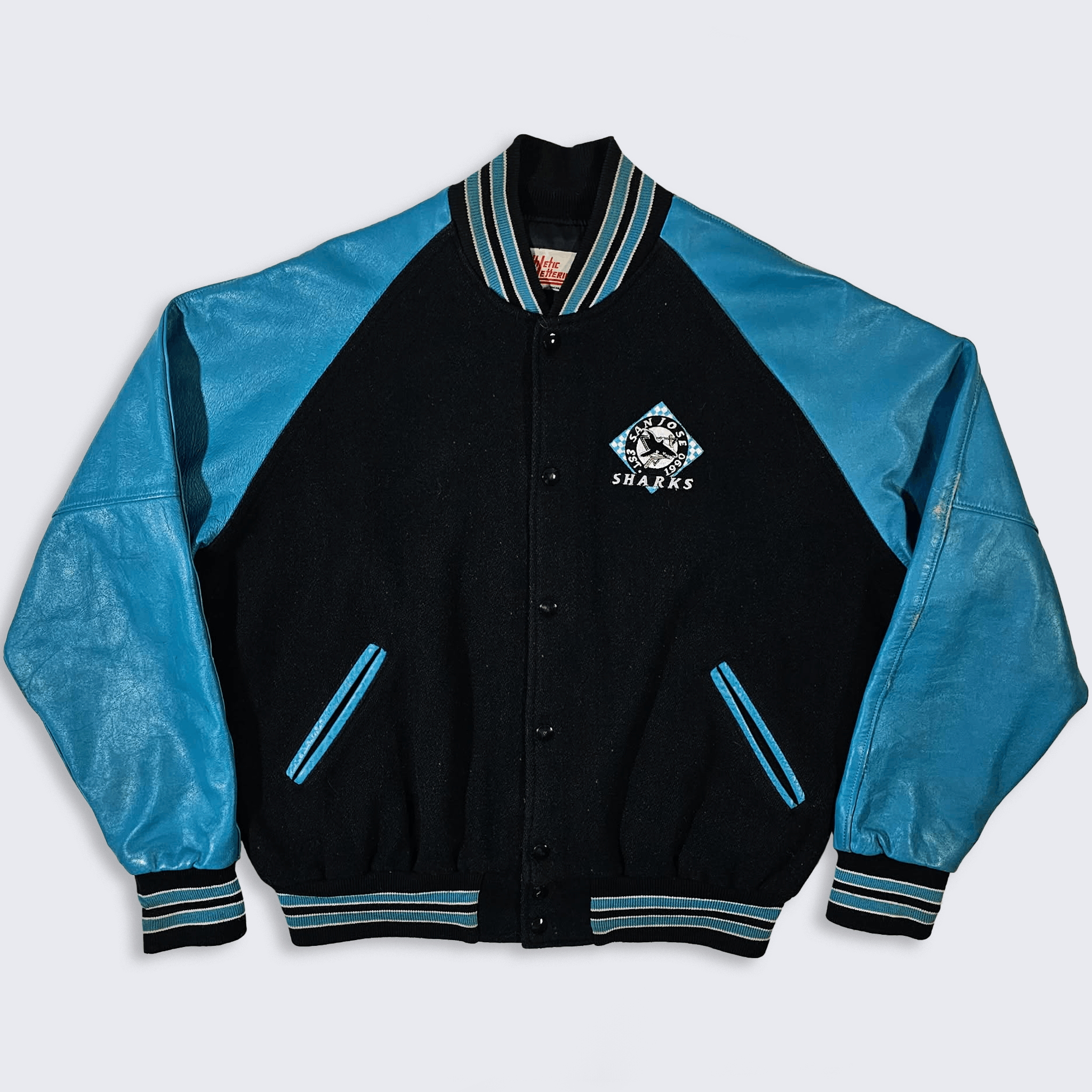 NHL San Jose Sharks Vintage NHL Hockey Varsity Jacket Size US XL / EU 56 / 4 - 2 Thumbnail