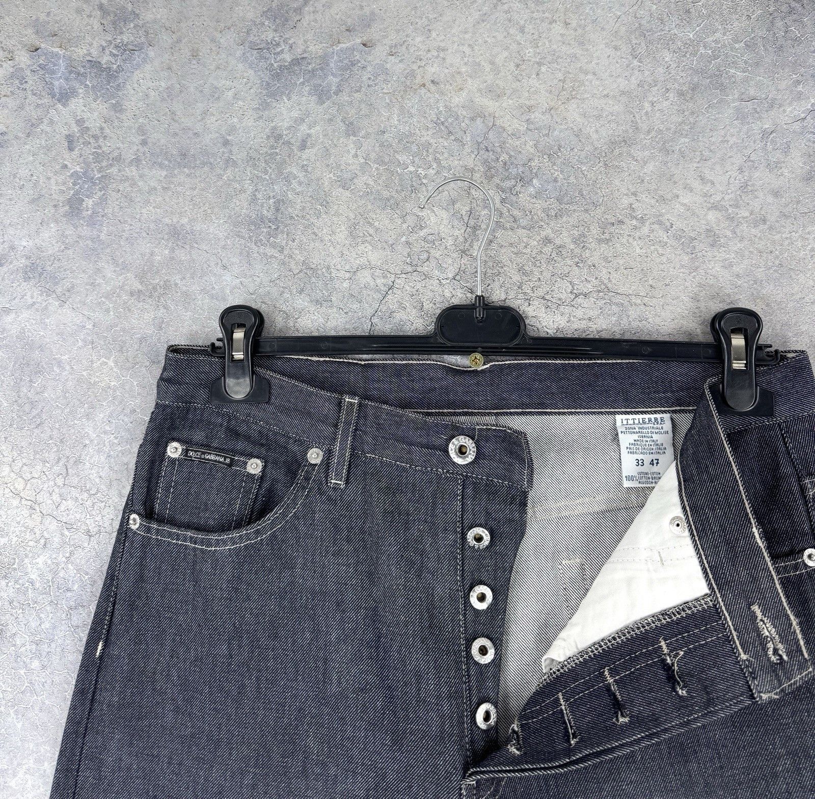 Dolce & Gabbana 1990s Dolce & Gabbana J&ANS Vintage Denim Jeans Made Italy Size US 33 - 5 Thumbnail