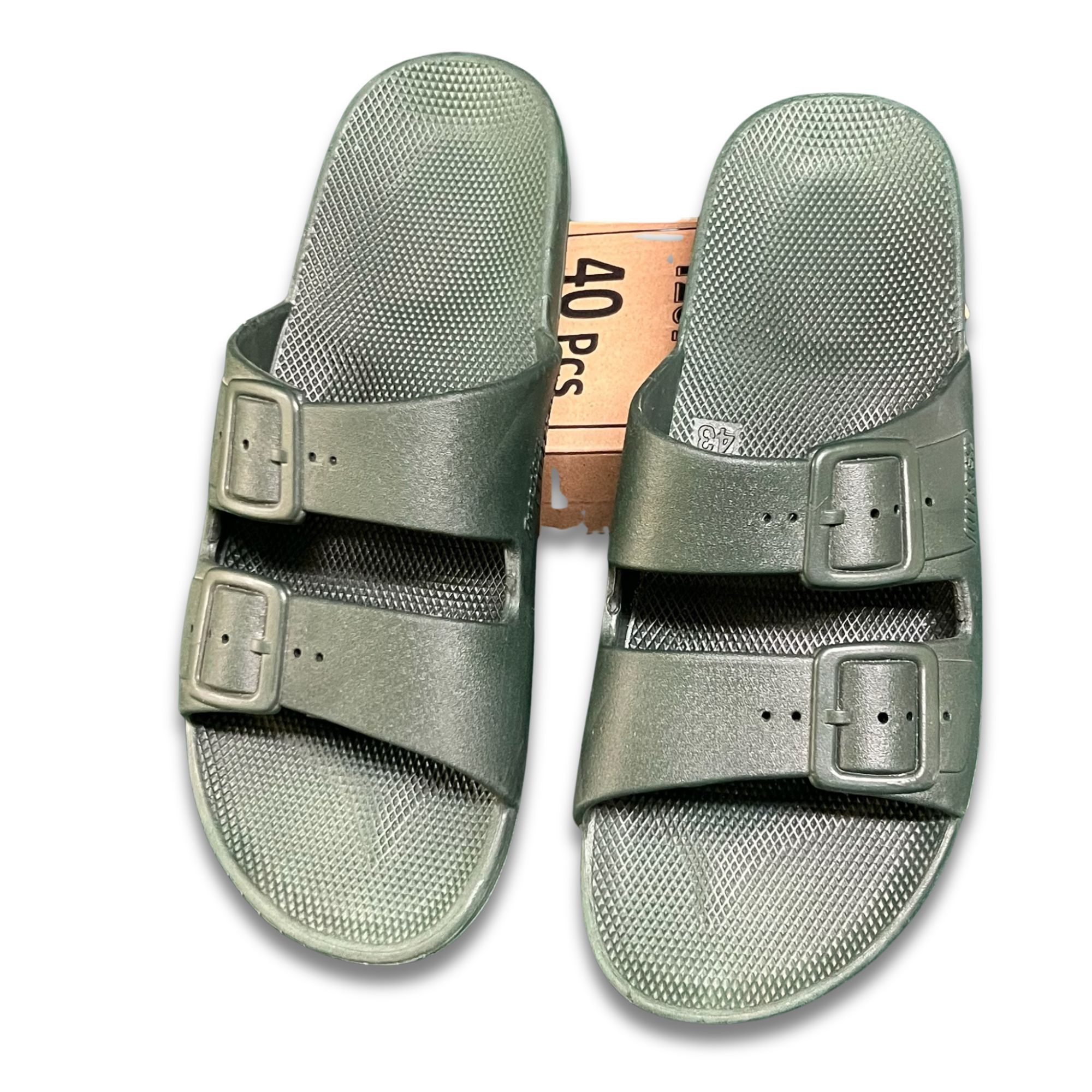 Other Freedom Moses Two-Band Slide Sandals Size 9 Green Adjustable Size US 9 / EU 42 - 2 Thumbnail
