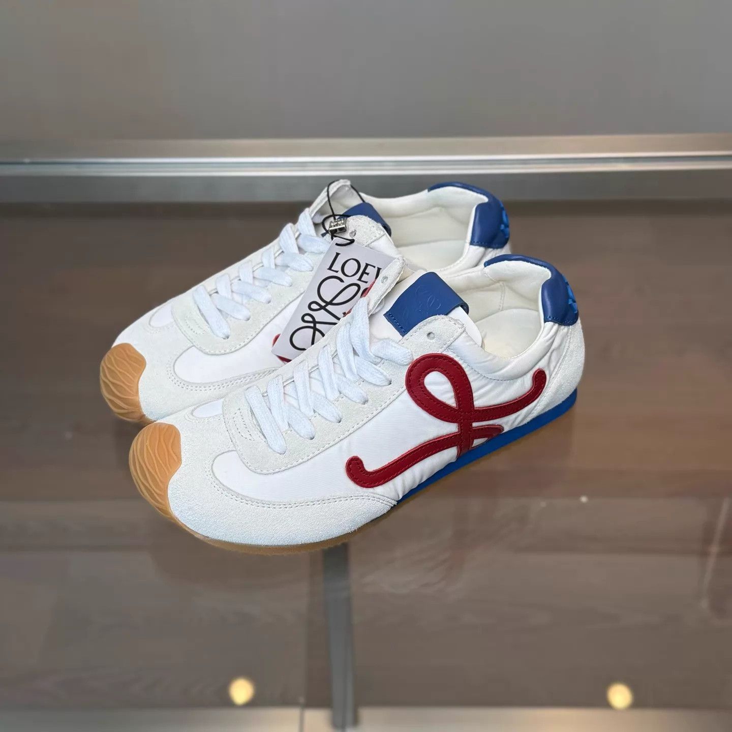 Loewe Loewe Ballet Runner 2.0 White Red Blue 36 Size US 5.5 / IT 35.5 - 1 Thumbnail