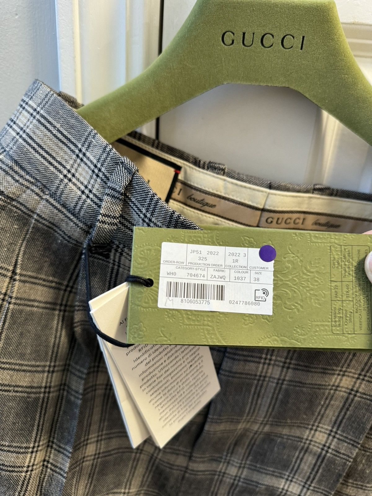 Gucci Gucci Grey Prince Of Wales Check Print Tailored Size 26" / US 2 / IT 38 - 12 Thumbnail