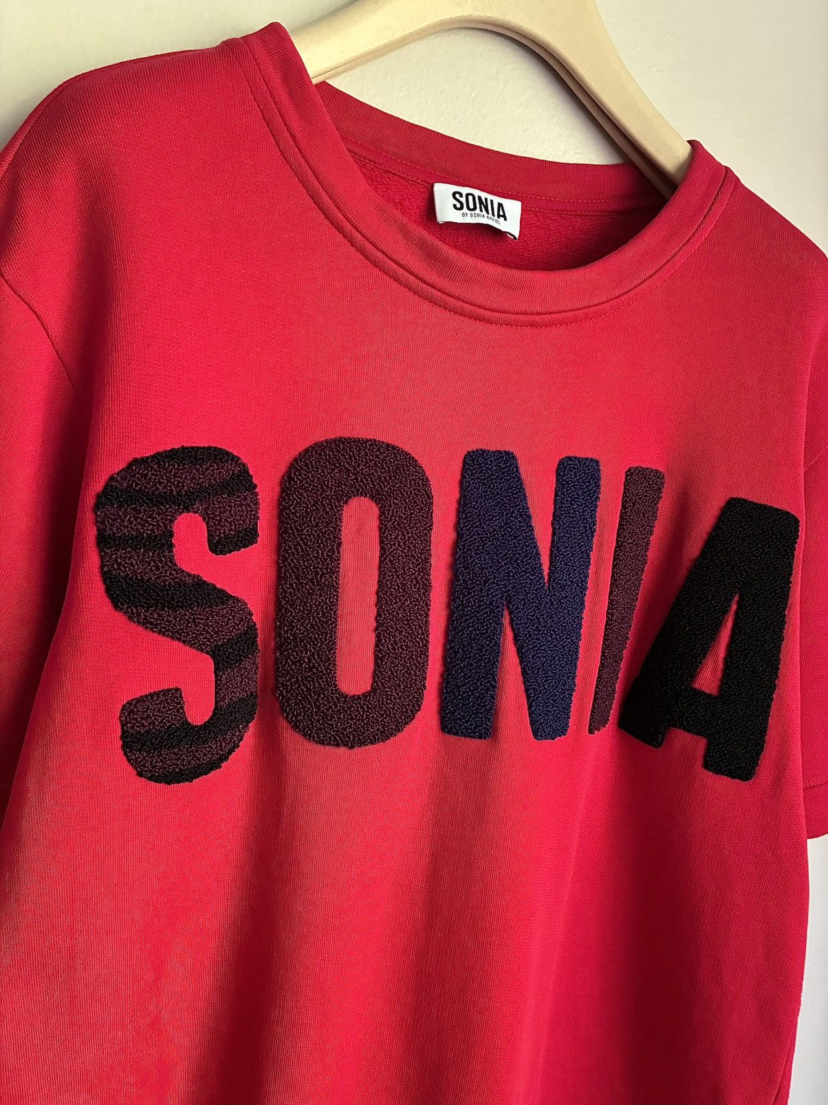 Sonia Rykiel Sonia Rykiel Embroidered Terry Cloth ‘SONIA’ Tee Size US S / EU 44-46 / 1 - 4 Thumbnail
