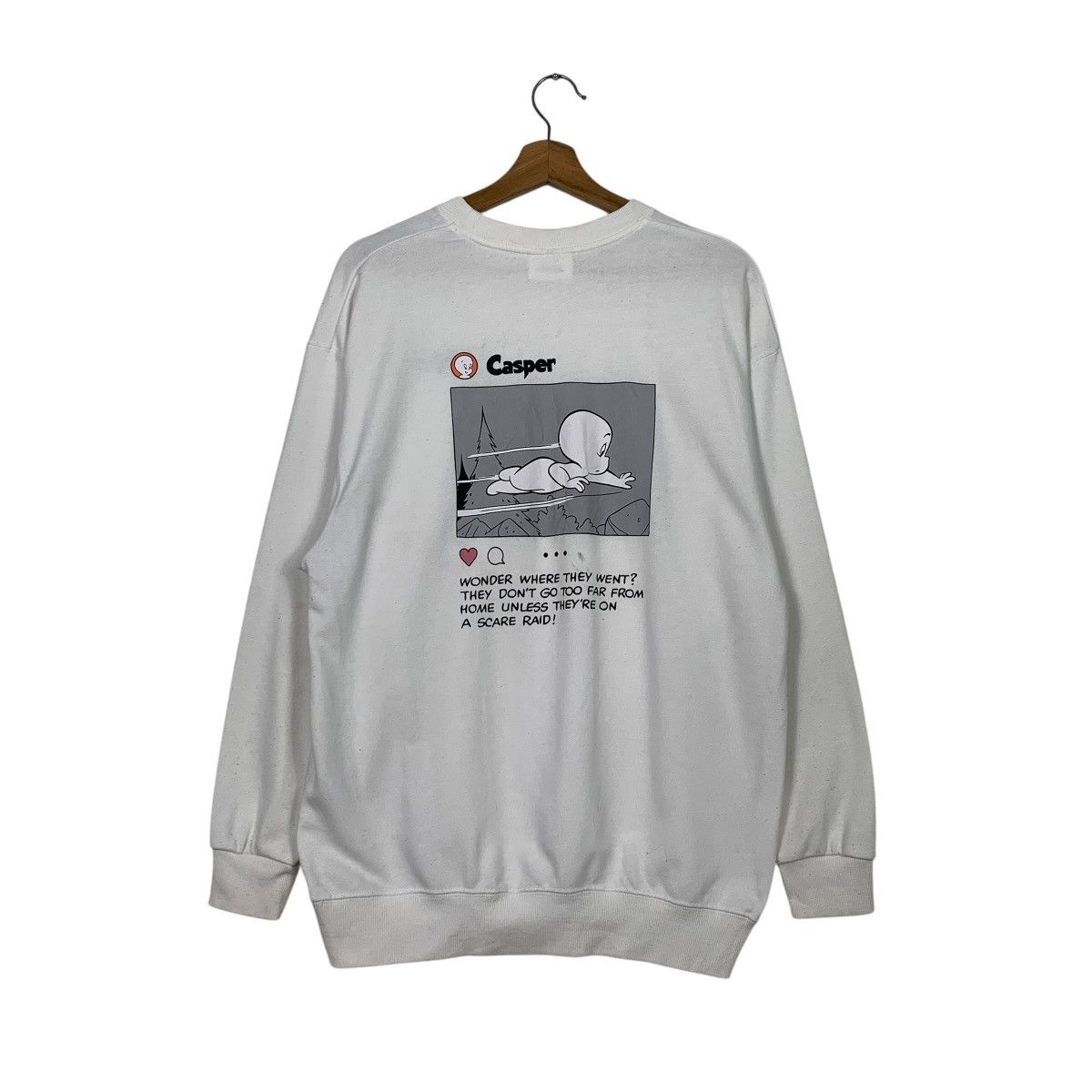 Japanese Brand Casper Big Print Crewneck Sweatshirt Size US M / EU 48-50 / 2 - 1 Thumbnail
