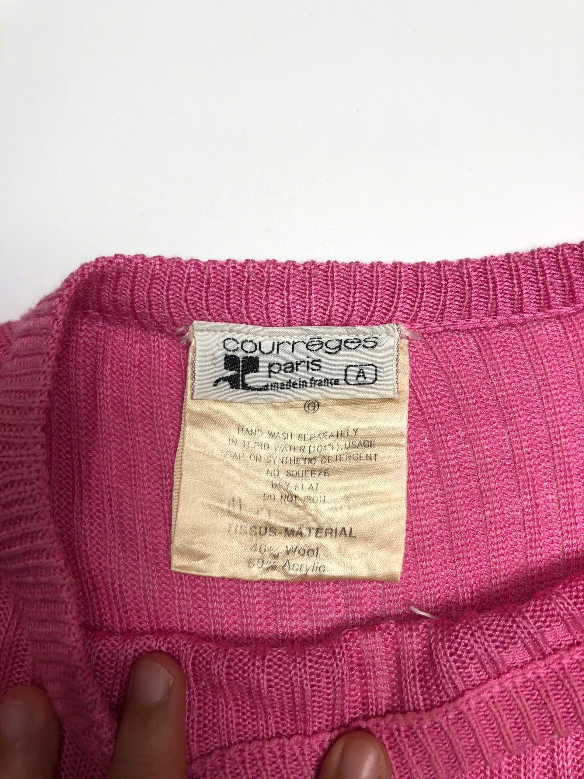 Courreges Courrèges Paris Ribbed Top Size S / US 4 / IT 40 - 2 Thumbnail