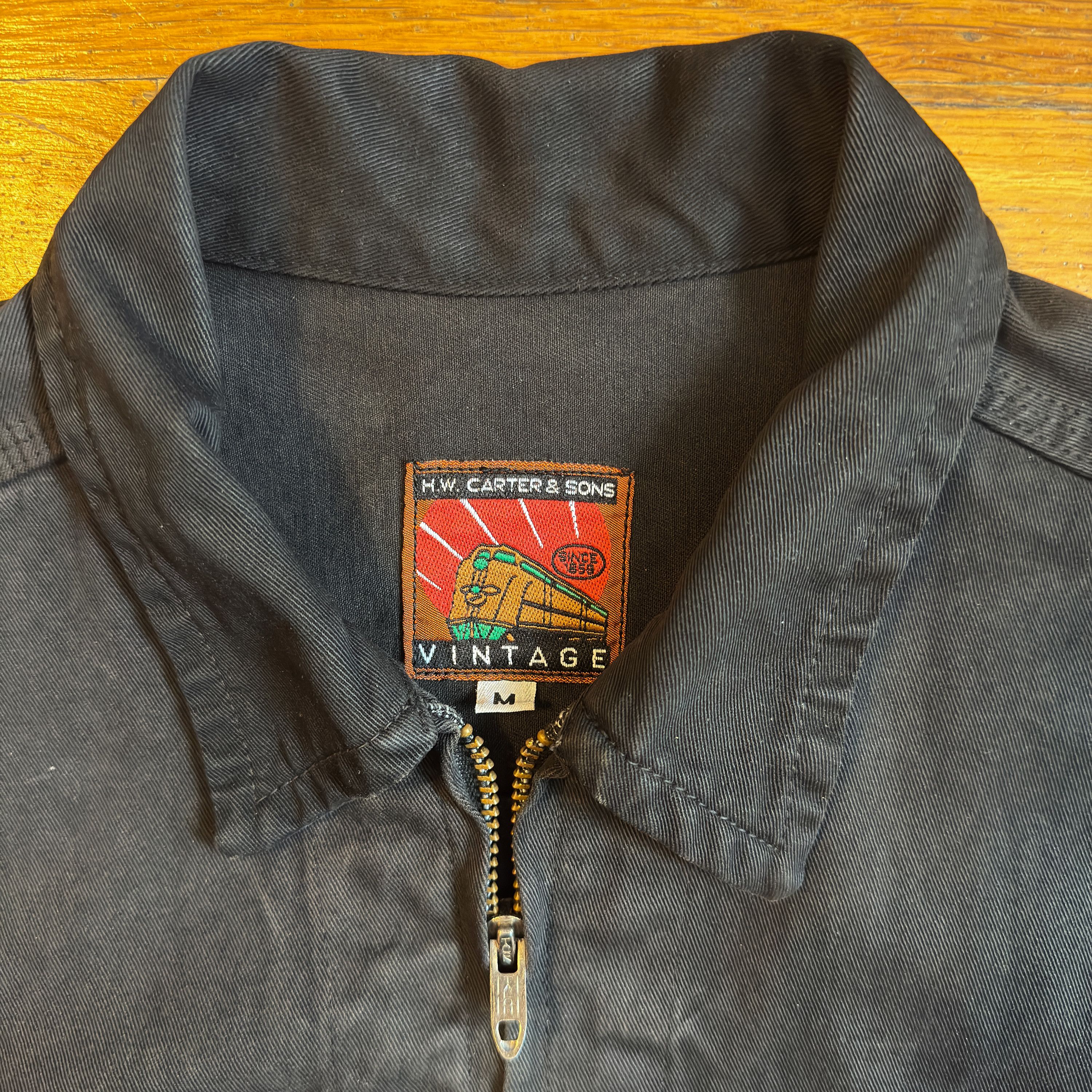 Carter's Black 91-B Zip Front Twill Workwear Jacket Size US M / EU 48-50 / 2 - 4 Thumbnail