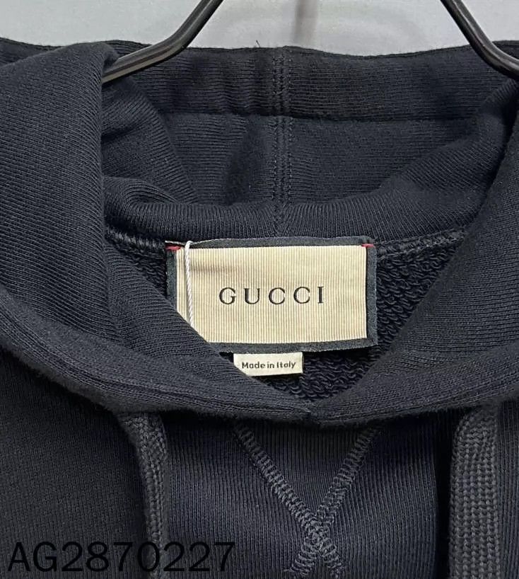 Gucci Gucci Stitching black and red letter logo hoodie 2501-Nexta Size US XS / EU 42 / 0 - 4 Thumbnail