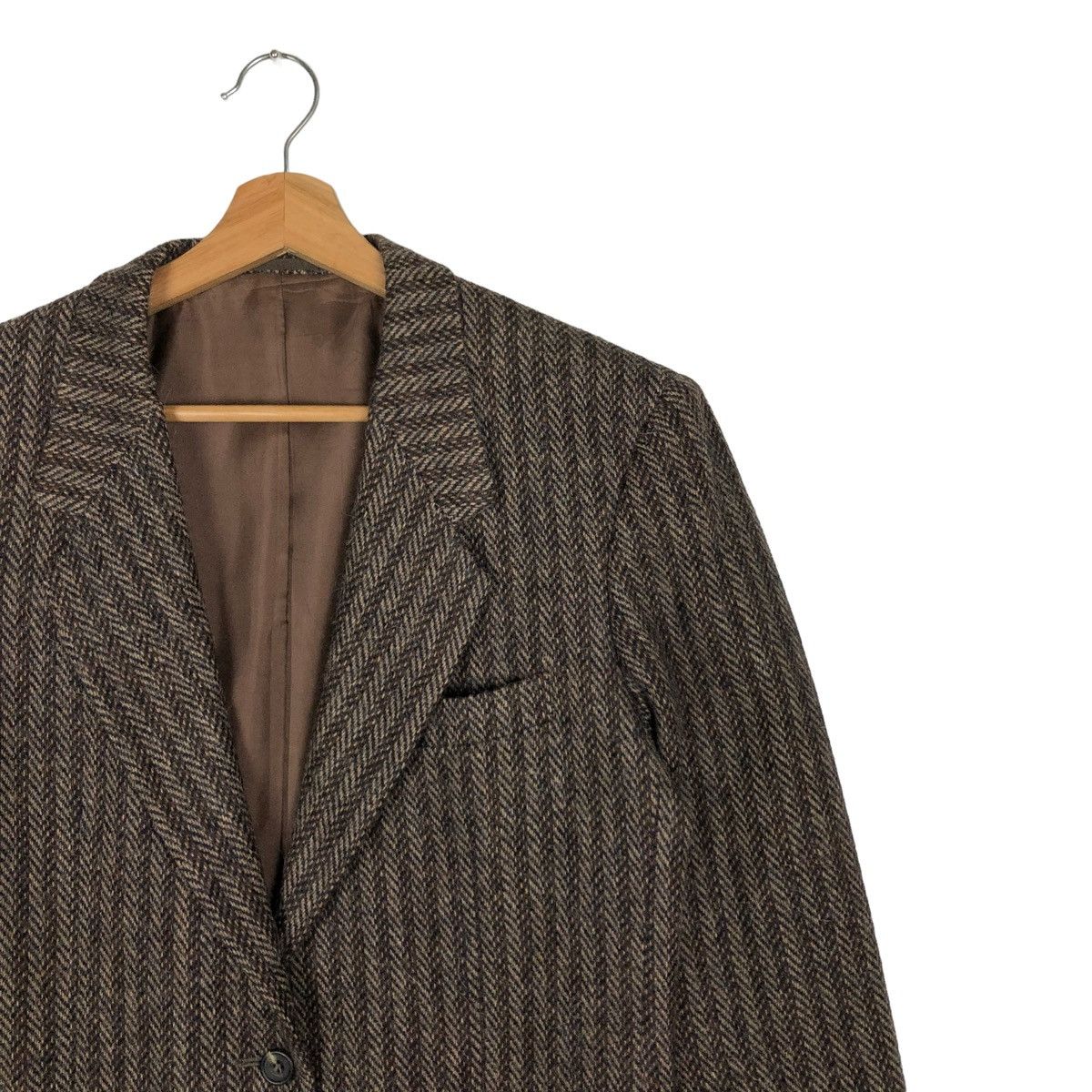 Vintage 💥Rare Double Breast Pin Striped Jacket Louis Feraud Paris Size US M / EU 48-50 / 2 - 5 Thumbnail