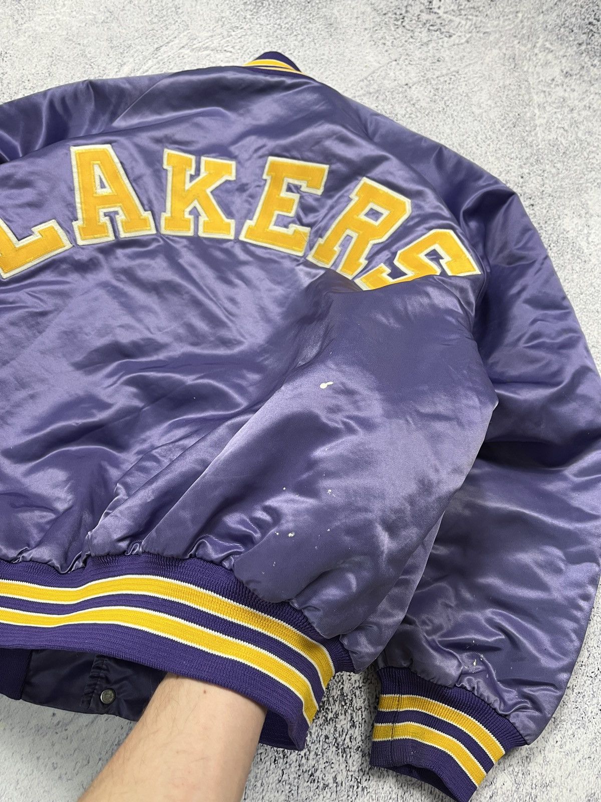 Chalk Line × NBA Vintage Chalk Line NBA Los Angeles Lakers Bomber Jacket USA Size US XL / EU 56 / 4 - 23 Thumbnail