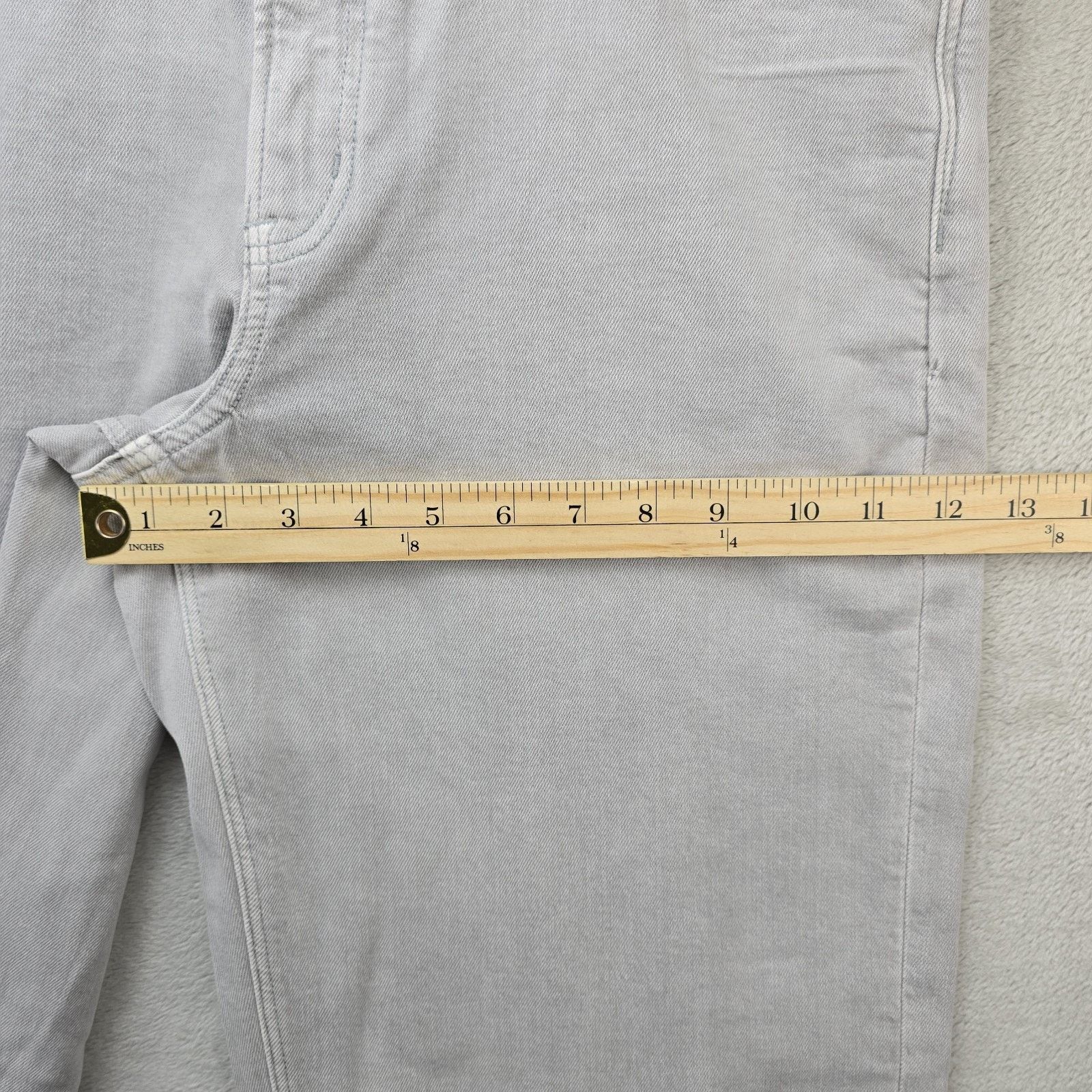 Abercrombie & Fitch Abercrombie Fitch Stovepipe Jeans 10 Long Gray (Fits 34x30) Size 34" / US 12 / IT 48 - 15 Thumbnail