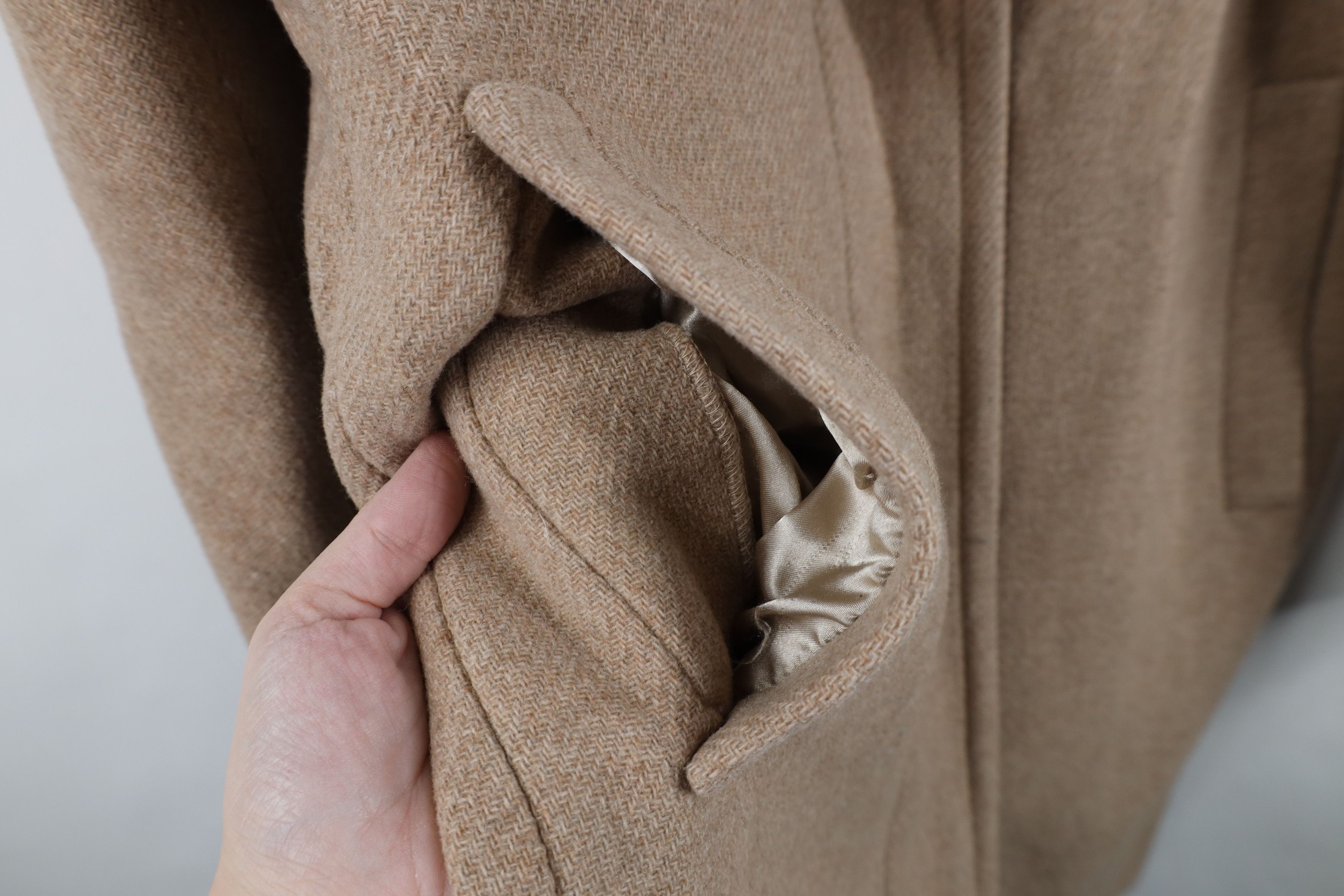 J.Crew J Crew Cloth Nello Gori Cocoon Wool Coat Jacket Beige Size XL / US 12-14 / IT 48-50 - 6 Thumbnail
