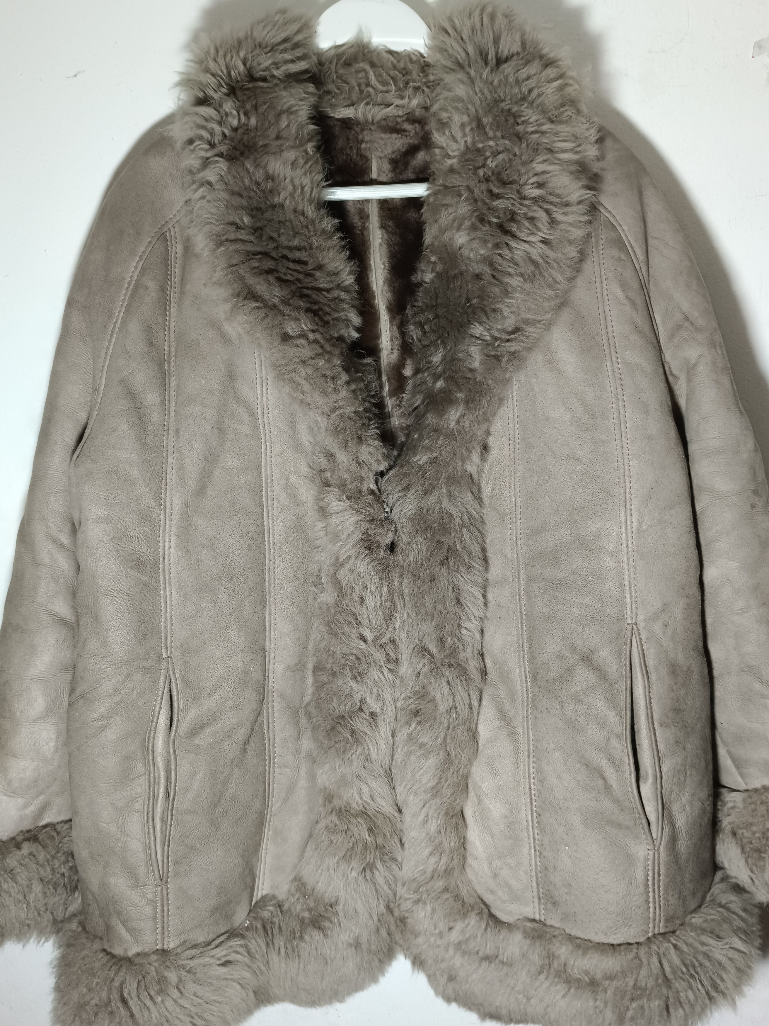 14th Addiction × If Six Was Nine VINTAGE GENUINE SPANISH LAMBSKIN LEDER GRIS FUR LEATHER COAT Size US L / EU 52-54 / 3 - 3 Thumbnail