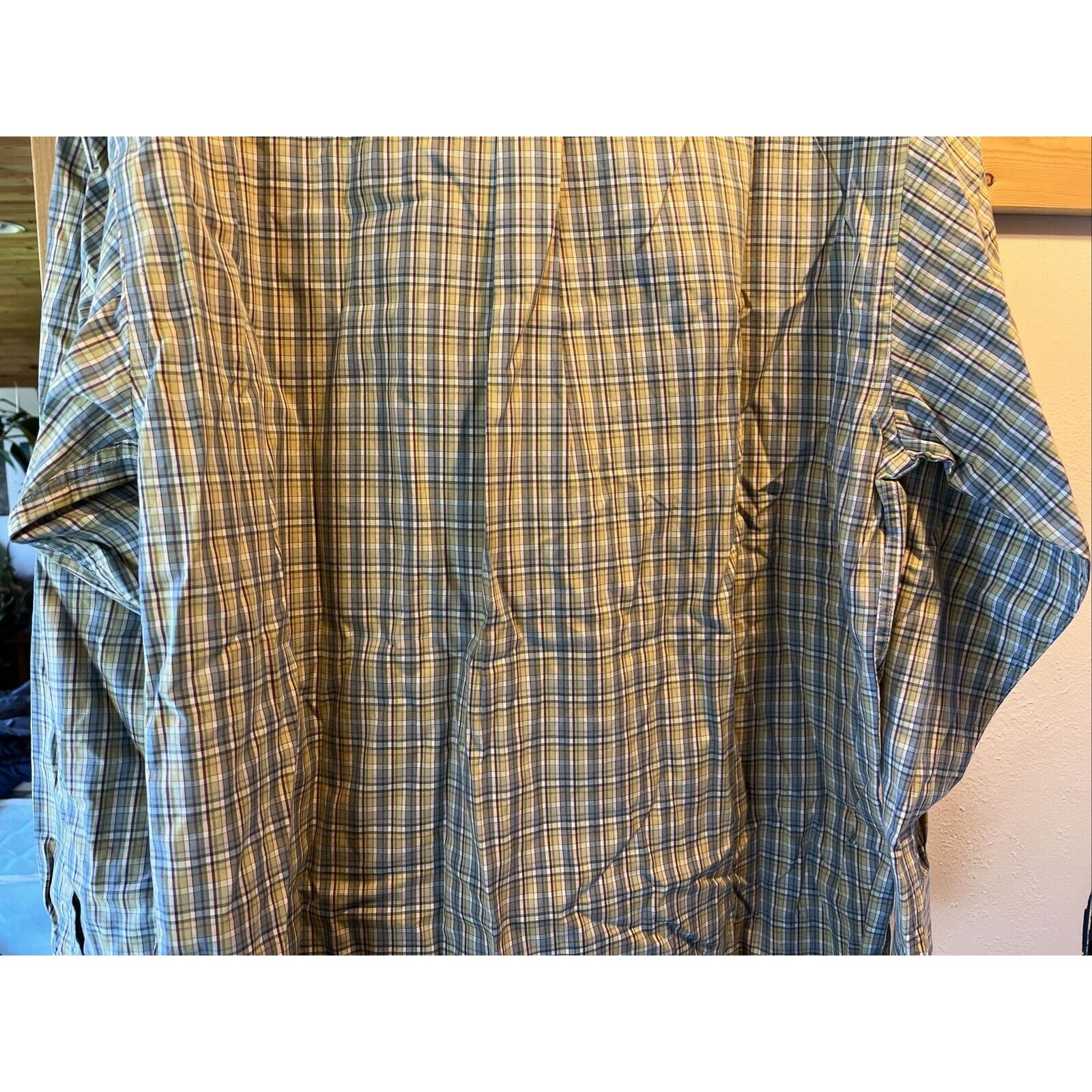 Pendleton Pendleton Men L Green Blue Check Broadway Cloth Cotton Shirt Size US L / EU 52-54 / 3 - 13 Thumbnail