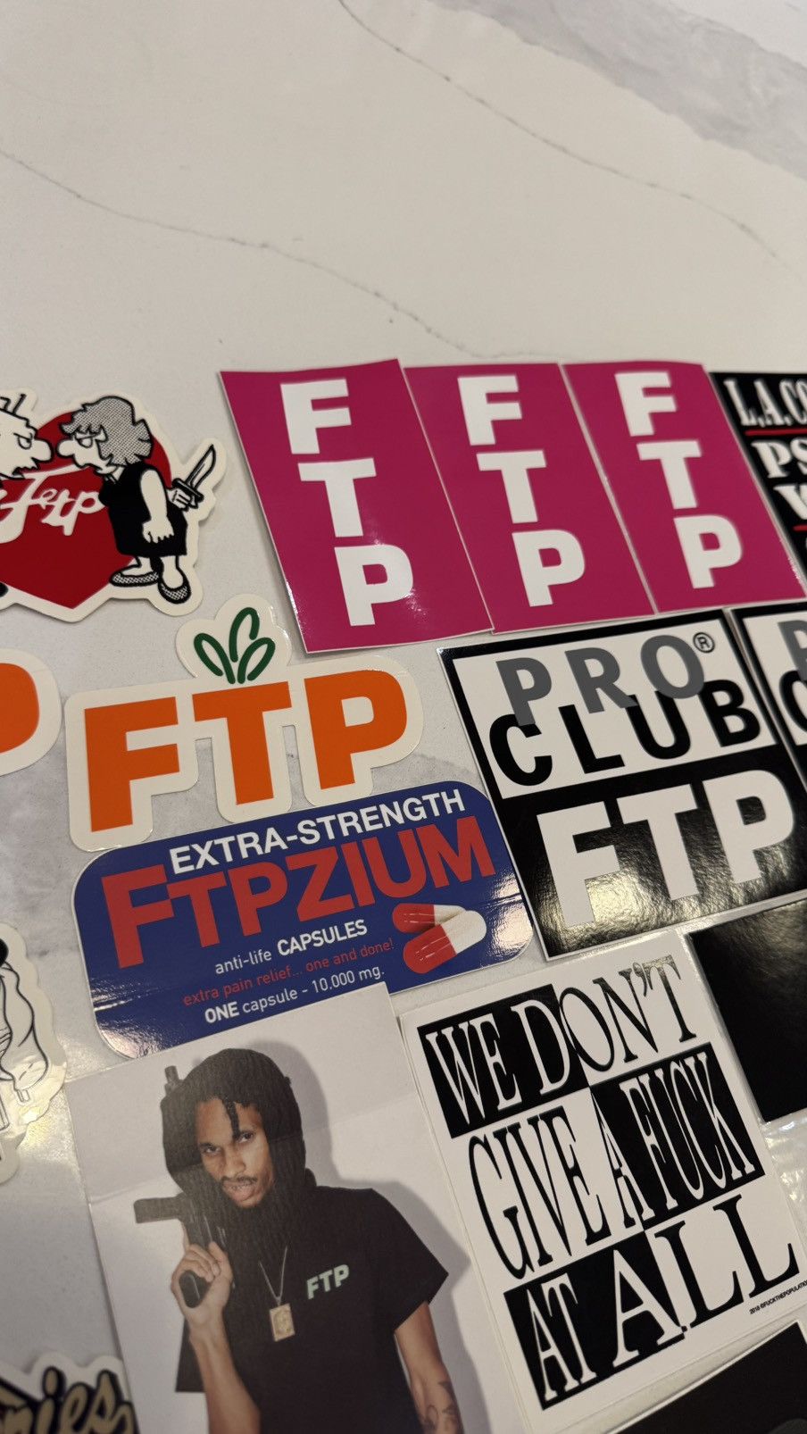 Fuck The Population Ftp Sticker Collection Fuck The Population sticker logo lot Size ONE SIZE - 18 Thumbnail