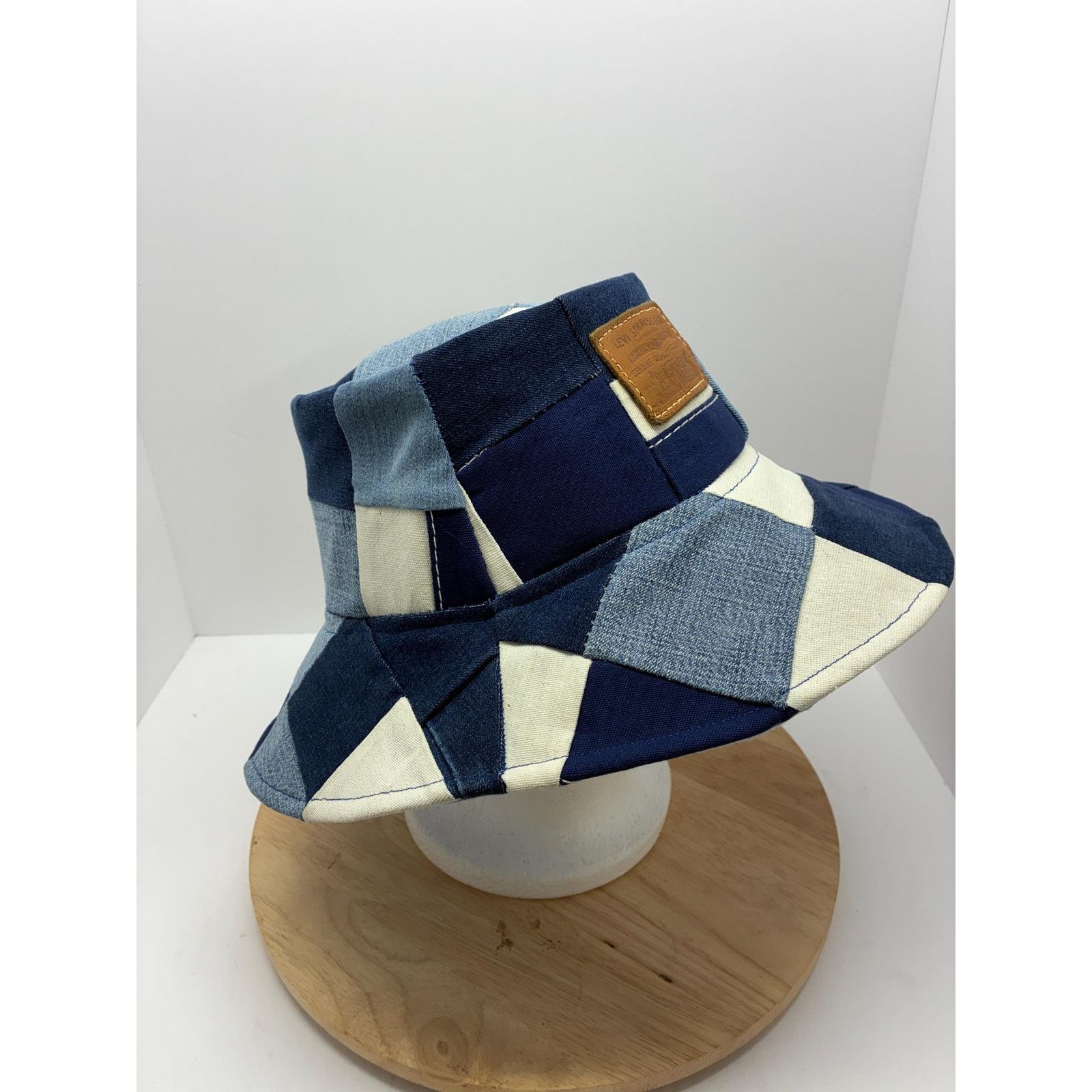 Other Upcycled Denim Patchwork Bucket Hat | Can't Top That Hat Co. Size ONE SIZE - 8 Thumbnail