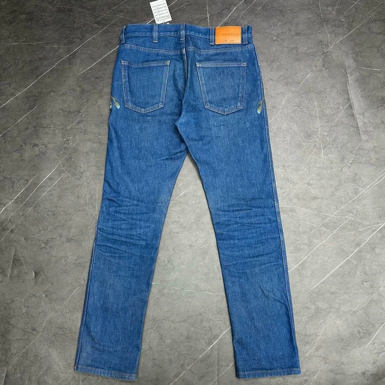 Gucci Gucci Tiger Head Denim Pants Size 31-2506 Size US 31 - 3 Thumbnail