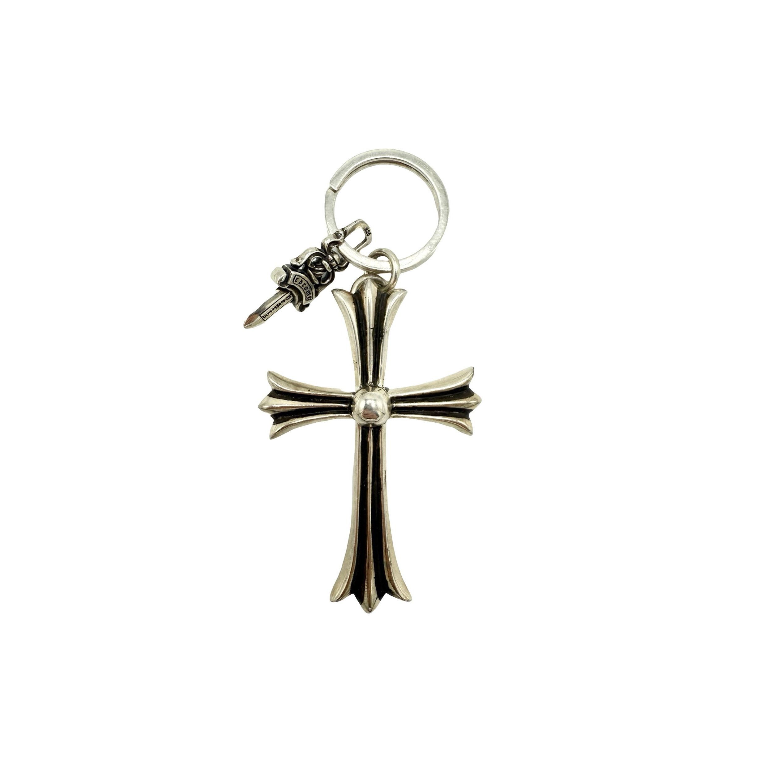 Chrome Hearts Chrome hearts Celtic roller keychain with dagger