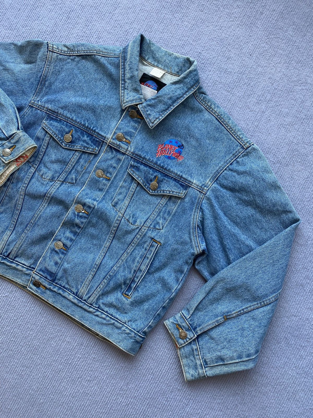 Planet Hollywood 90’s Planet Hollywood Vancouver Denim Jacket🪐 Size US S / EU 44-46 / 1 - 6 Thumbnail