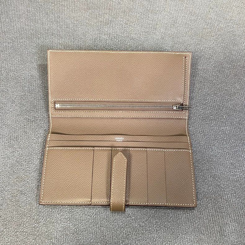 Hermes Hermes Bearn Long Wallet in Gray-2506 Size ONE SIZE - 6 Thumbnail